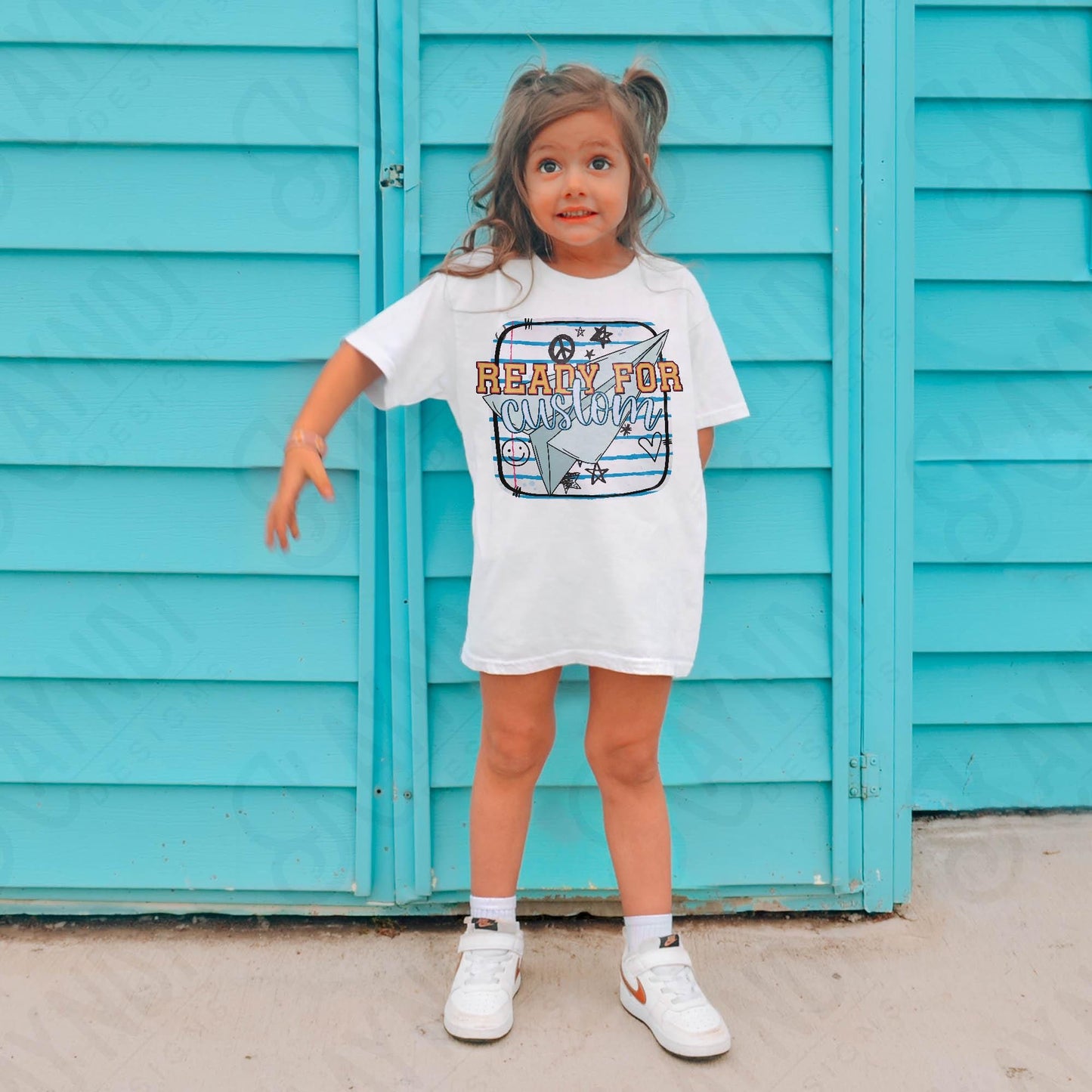 Custom Ready For Design Sublimation PNG, Digital Download, Printable, School-Based Art, Vibrant, DIY Craft Design, Paper Airplane, Notebook