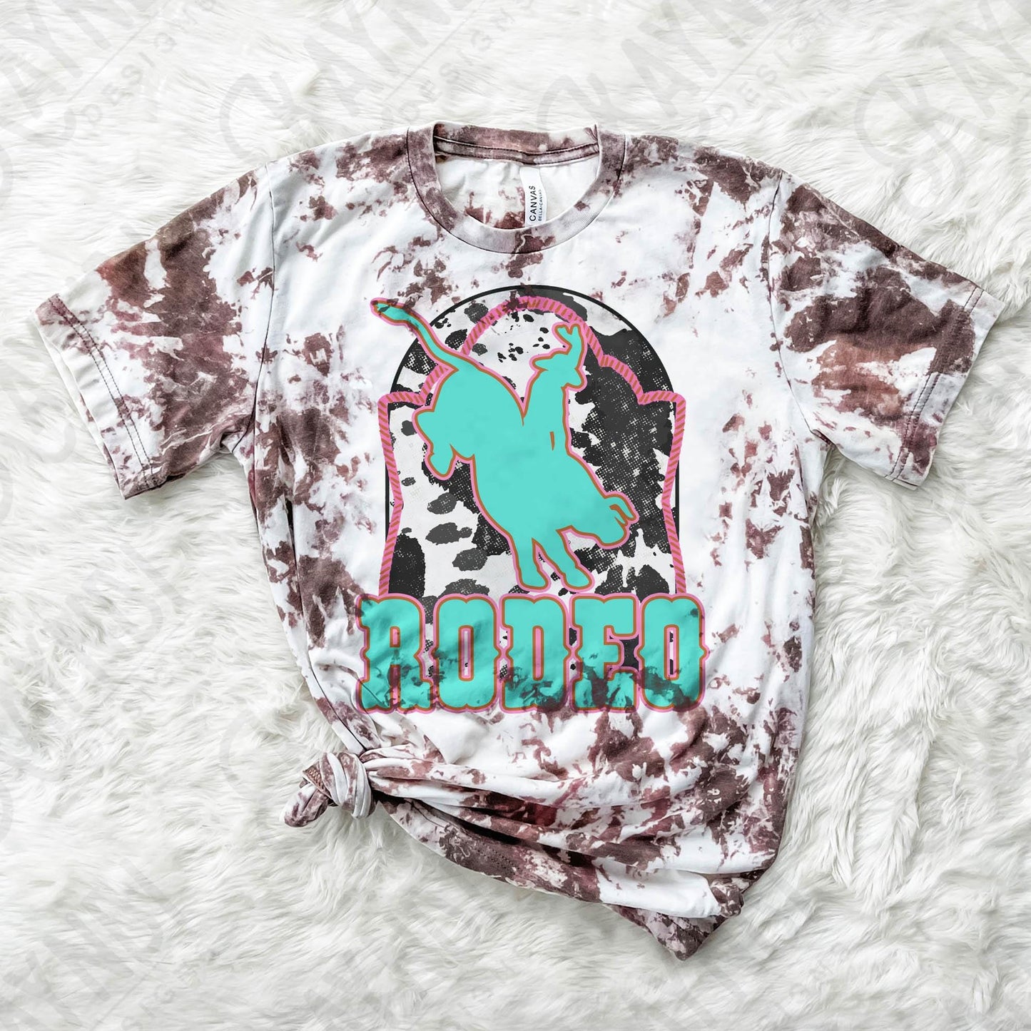 Rodeo Sublimation Design PNG Digital Download Western Southern Country Bucking Horse Cowgirl Cowprint Printable