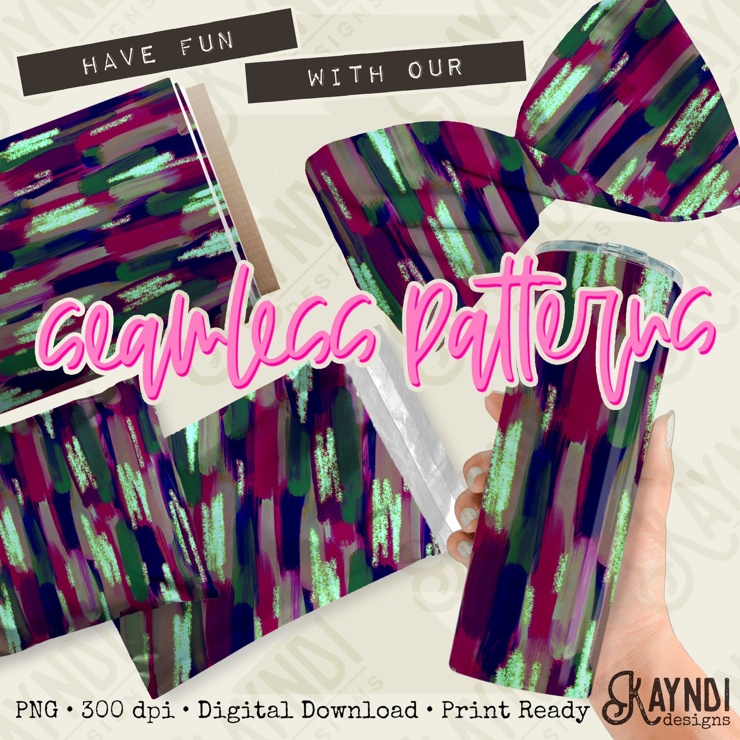 Brushstrokes 1 Seamless Sparkle Pattern Sublimation Design PNG Digital Download Printable Seamless Paper Brush