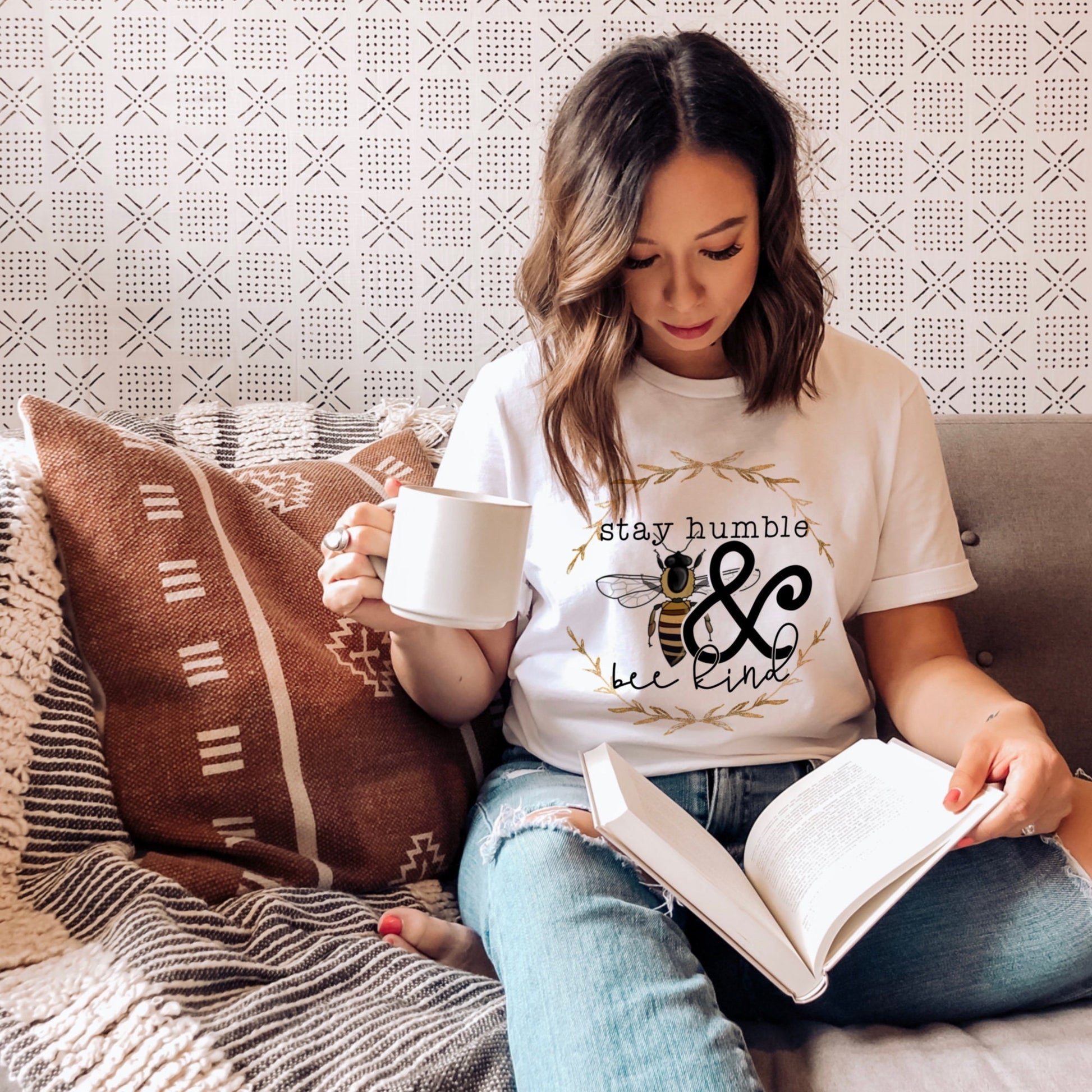 Stay Humble and Be Kind Bumble Bee Sublimation Design PNG Digital Download Printable Gold Foil Leaf Antique Vintage Queen Bee bumblebee