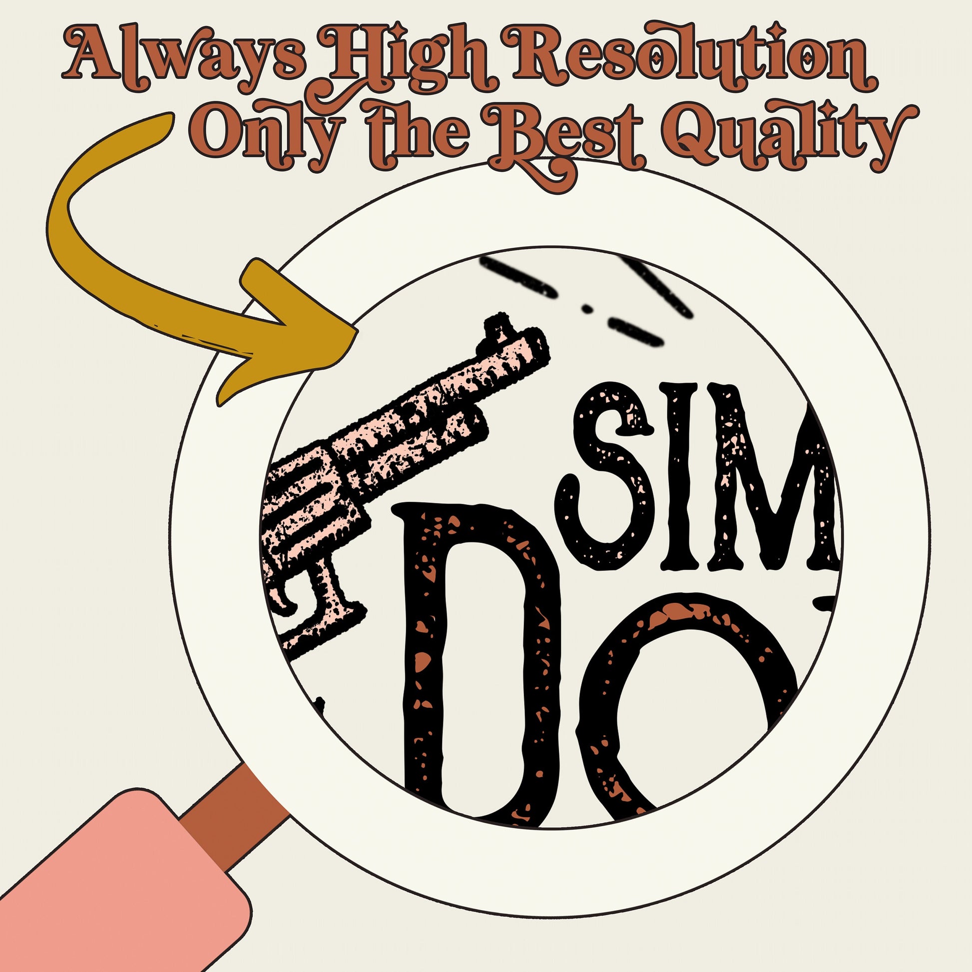 Simmer Down Sublimation Design PNG Digital Download Printable Western Cowgirl Boot Cowboy Punchy Southern Cow Country Wild West Pistol