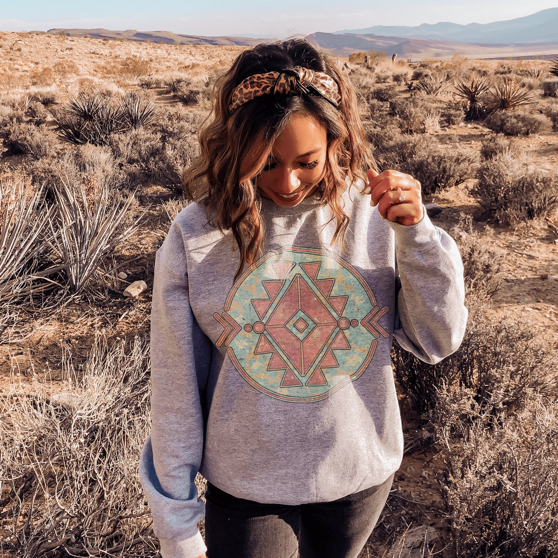 Western Aztec Sublimation Design PNG Digital Download Printable Rose Gold Leopard Retro Cowgirl Tribal Southern Punchy Cowboy Country