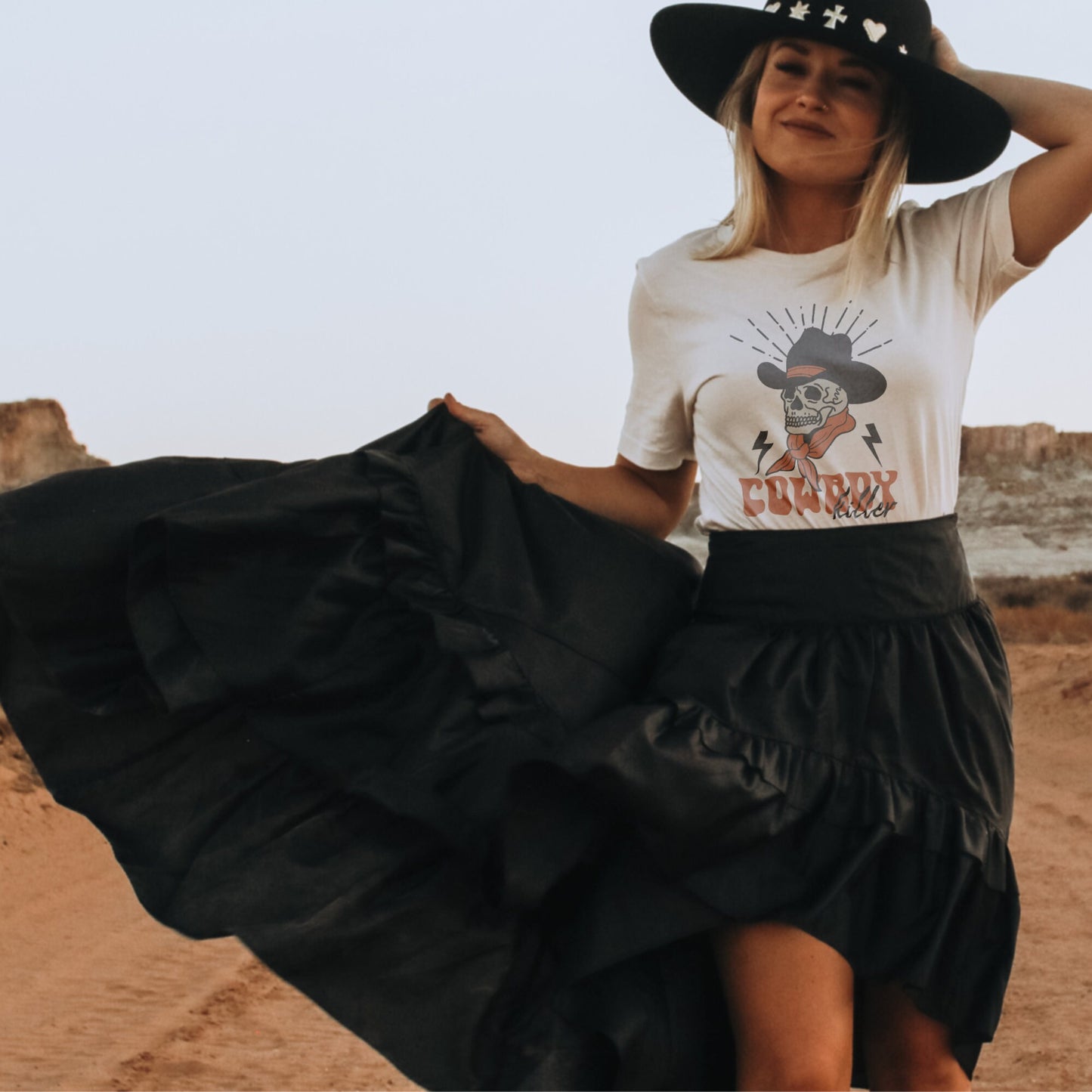Cowboy Killer Sublimation Design PNG Digital Download Printable Western Cowgirl Desert Skeleton Skull Retro Groovy 90's Ranch Rodeo