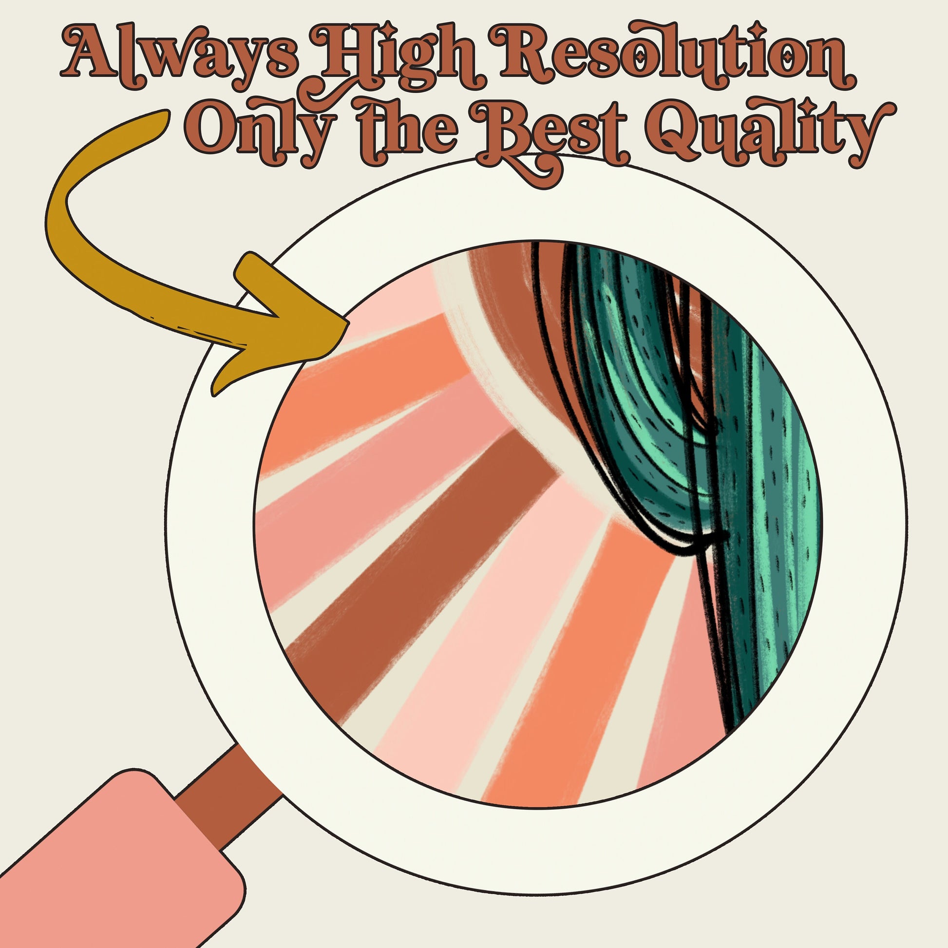 Hand Drawn Cactus Sublimation Design PNG Digital Download Printable Sun Sunburst 70s Western Punchy Retro Cowboy Cowgirl Bull Desert Rodeo