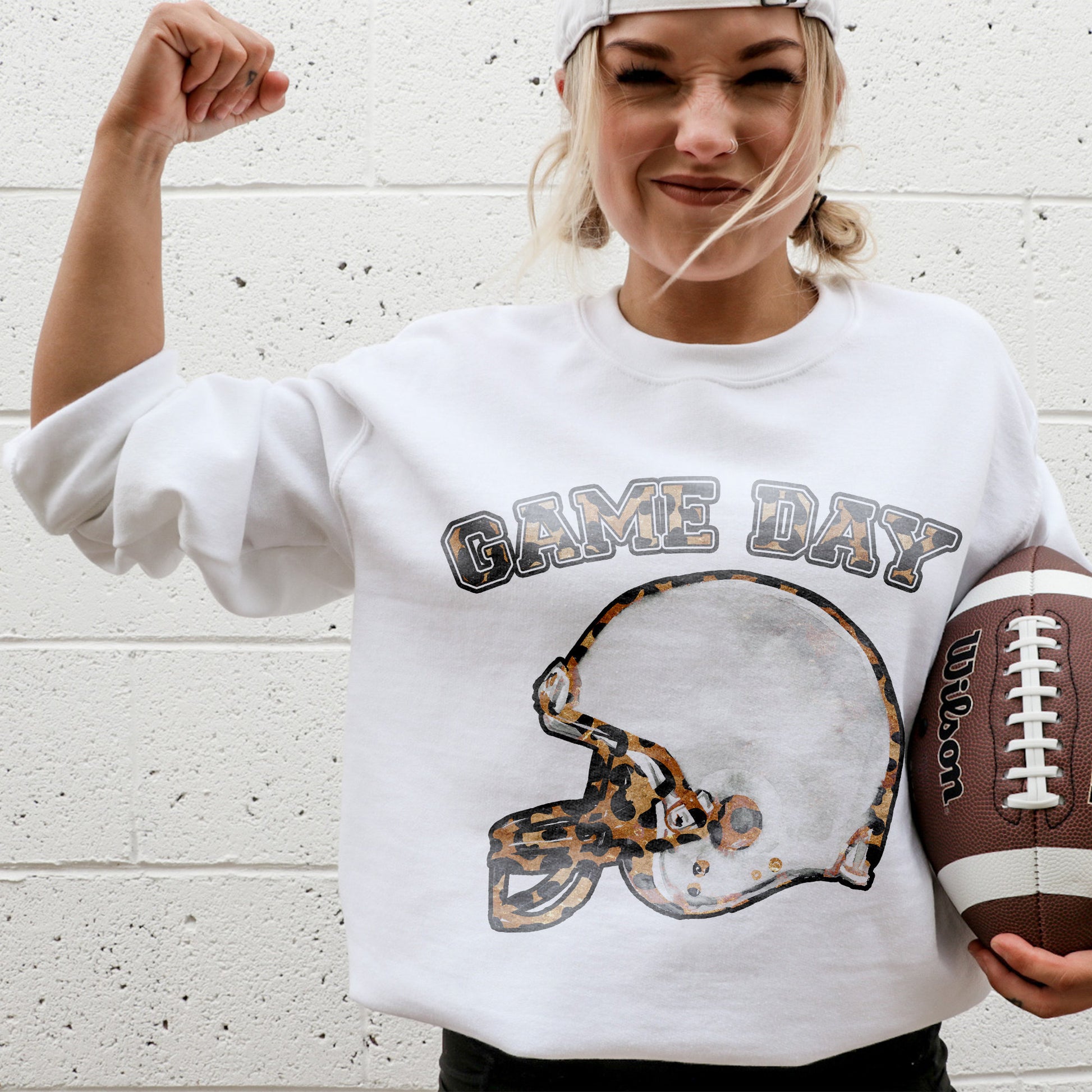 Game Day Sublimation Design PNG Digital Download Printable Football Mama Leopard Cheetah Mom Cheerleader Touchdown Boys of Fall Ball Season