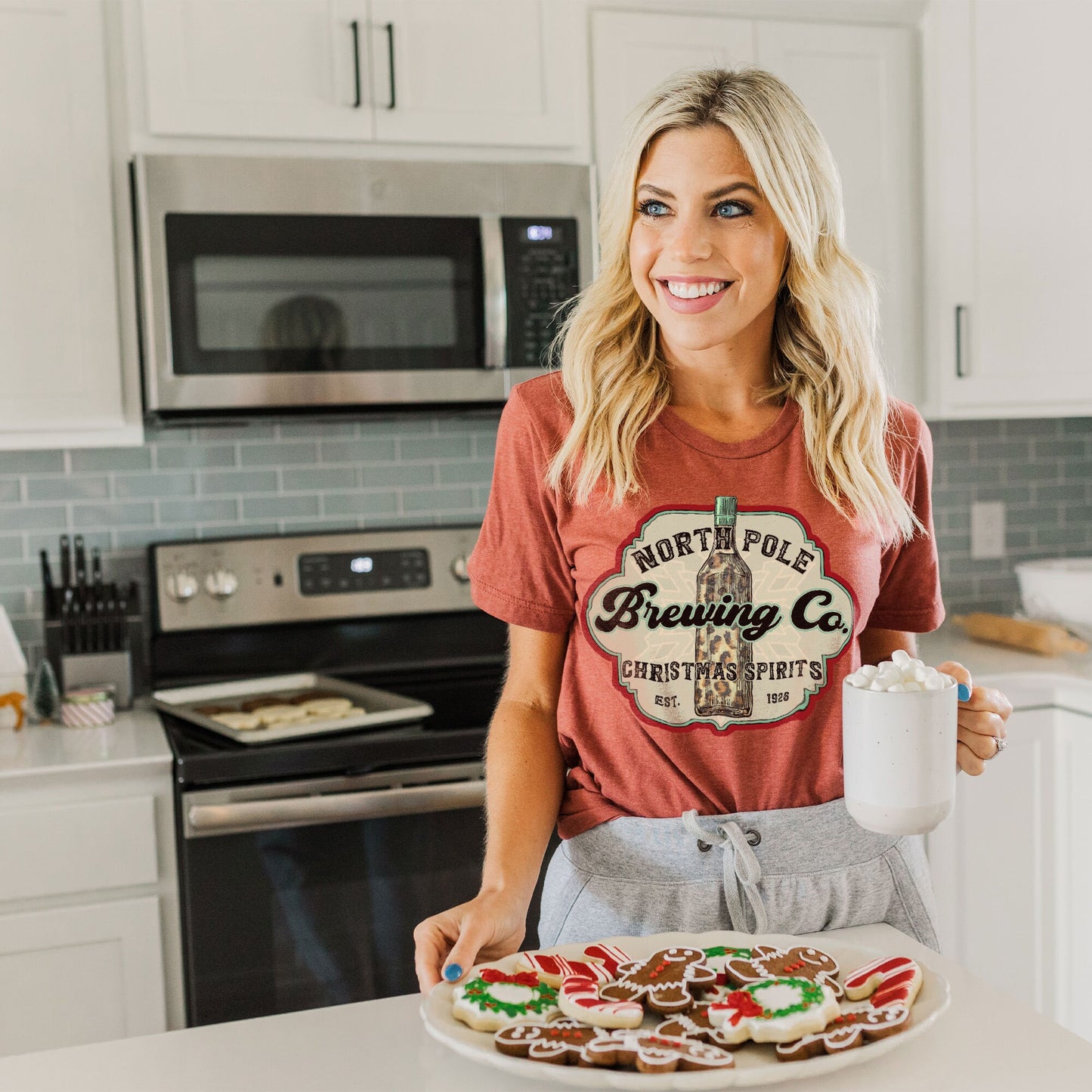 North Pole Brewing Co. Sublimation Design PNG Digital Download Printable Christmas Spirits Vintage Whine Leopard Cheetah Santa Winter