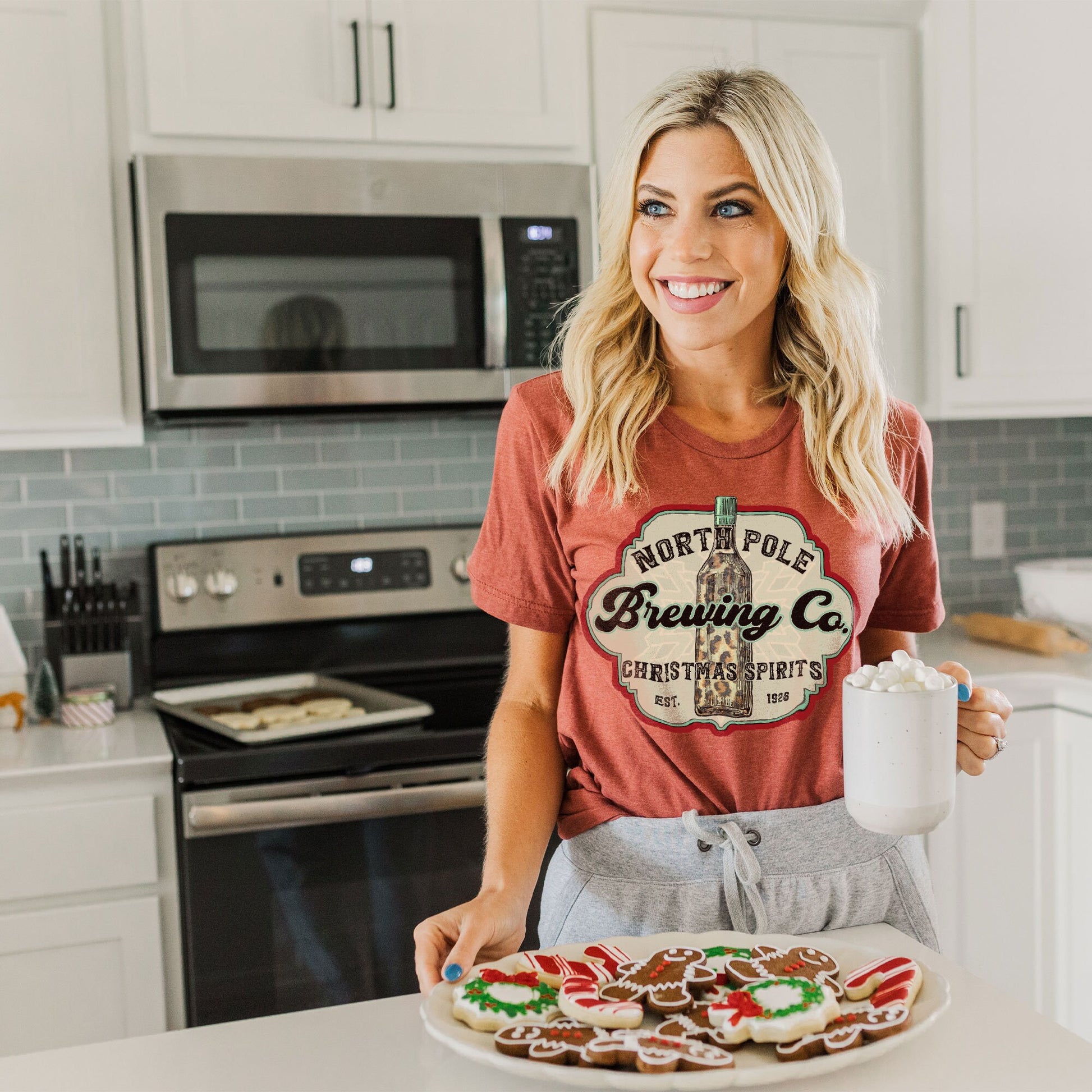 North Pole Brewing Co. Sublimation Design PNG Digital Download Printable Christmas Spirits Vintage Whine Leopard Cheetah Santa Winter