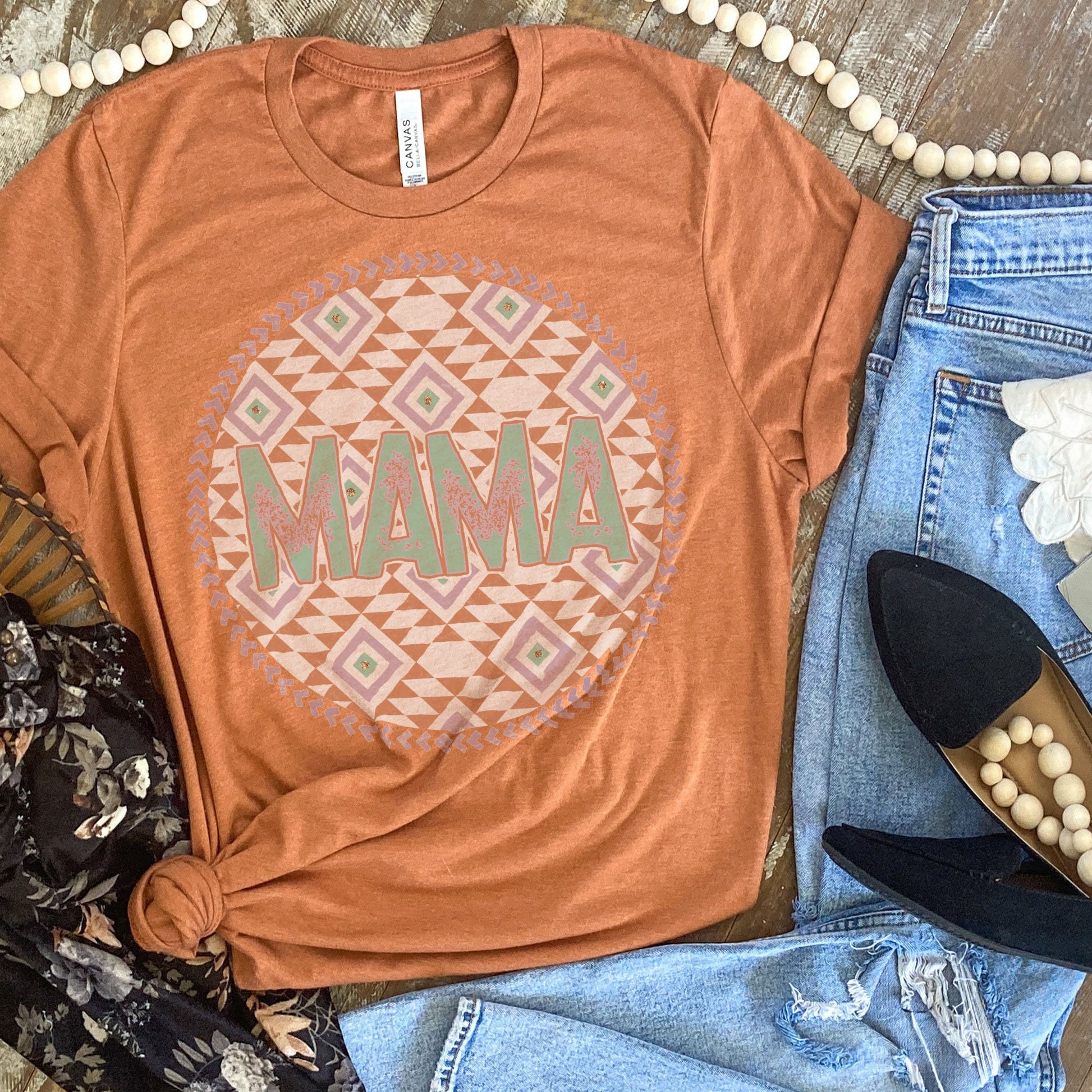 Mama Pastel Tribal Sublimation Design PNG Digital Download Printable Leopard Mothers Day Mama Mini Cheetah Mom Momma Western Cow Print