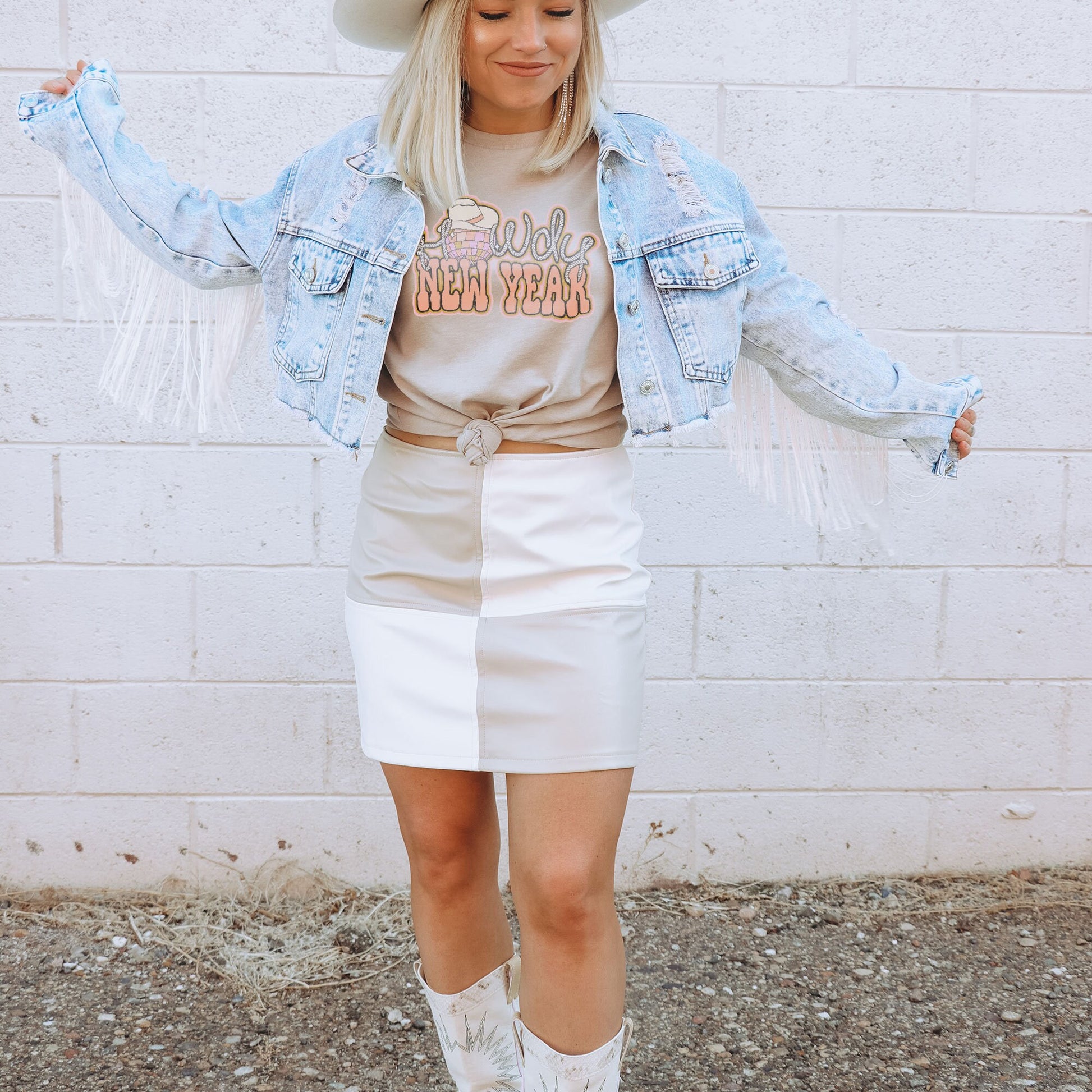 Howdy New Year Sublimation Design PNG Digital Download Printable Happy New Year Country Disco Ball Cowgirl Hat Retro Western Southern 2023