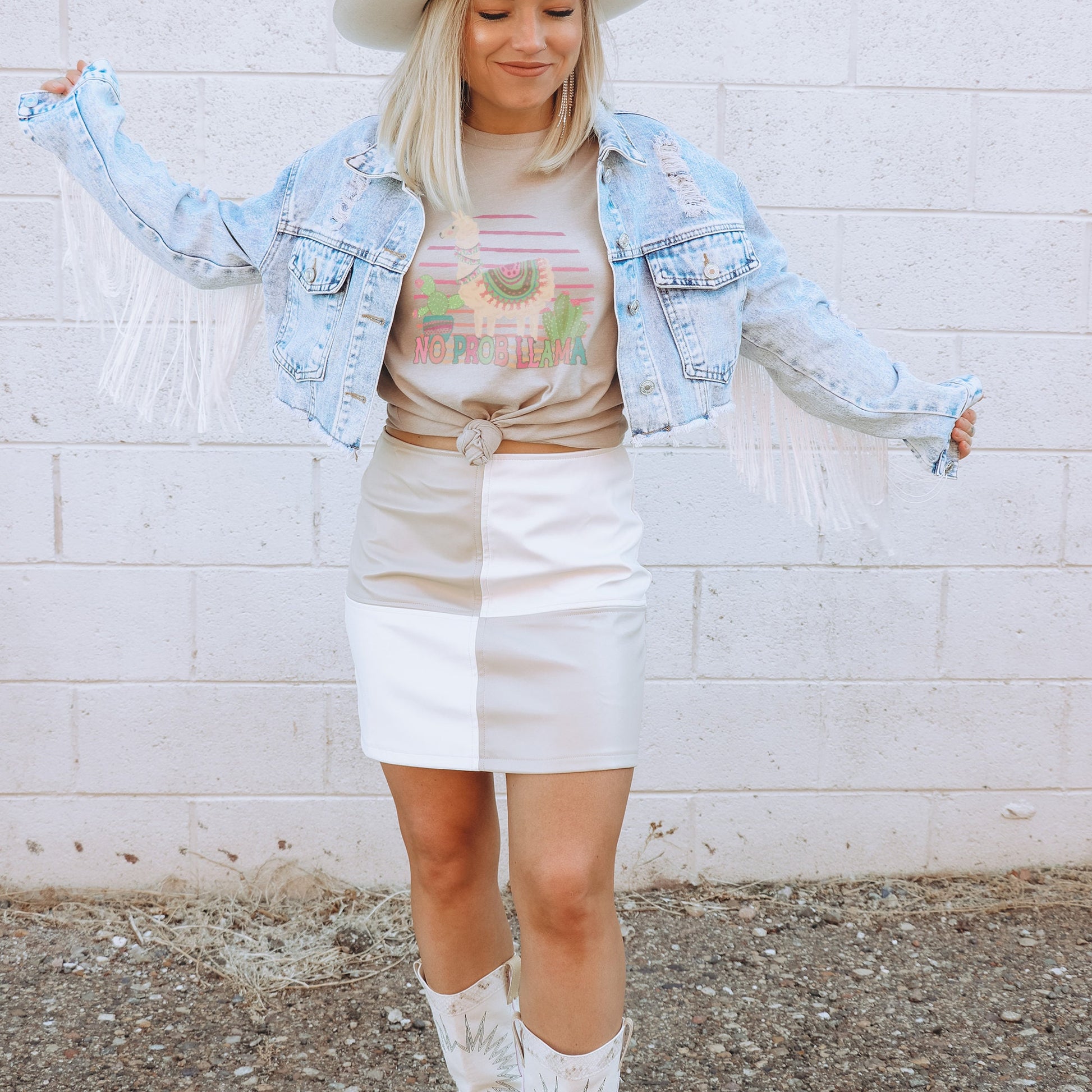 No Prob Llama Sublimation Design PNG Digital Download Printable Serape Cactus Cute Pink Retro Girly Desert Groovy Spring Summer Kids Boho