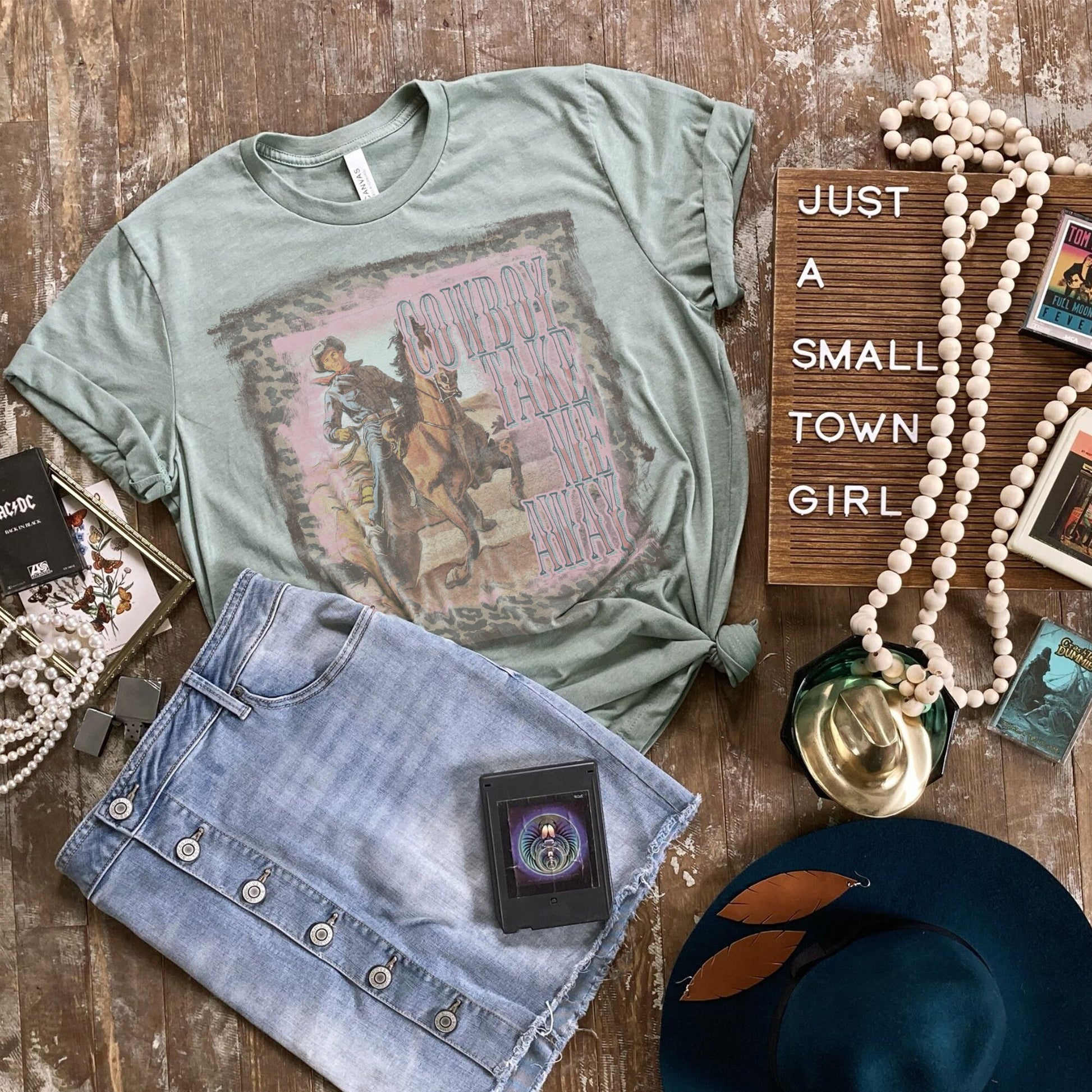 Cowboy Take Me Away Sublimation Design PNG Digital Download Printable Cowboy Western Country Southern Cow Print Leopard Vintage Retro Rodeo