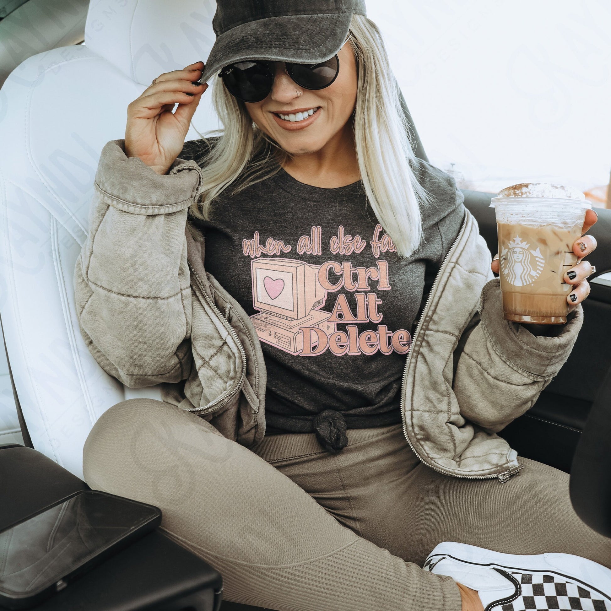 When All Else Fails Ctrl Alt Delete | Retro Sublimation Design PNG Digital Download Printable