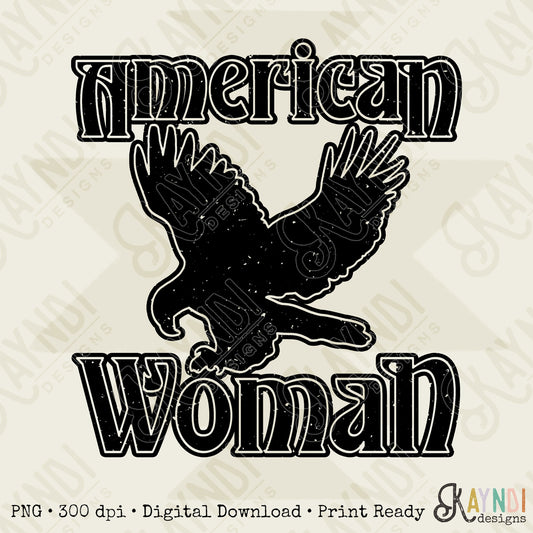 American Woman Sublimation Design PNG Digital Download Printable Retro Eagle 70s 4th of July Cheetah Leopard Boho USA Flag Patriotic Single