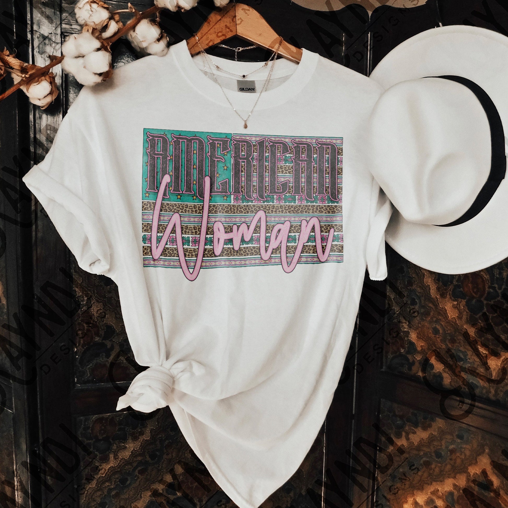 American Woman Sublimation Design PNG Digital Download Printable