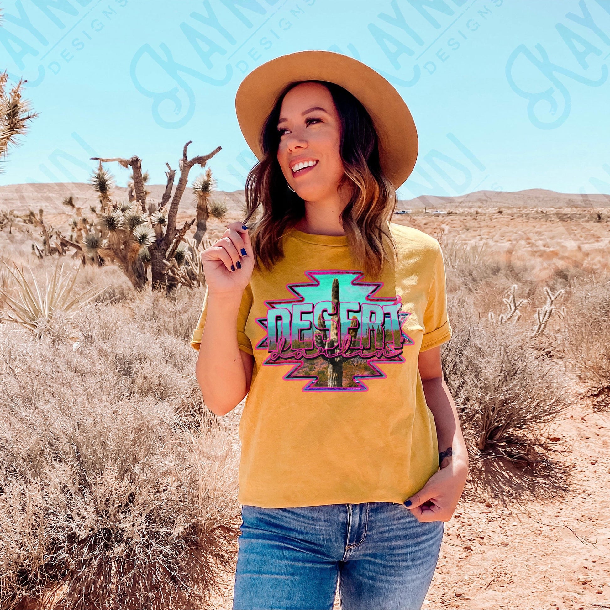 Desert Darlin Sublimation Design PNG Digital Download Printable