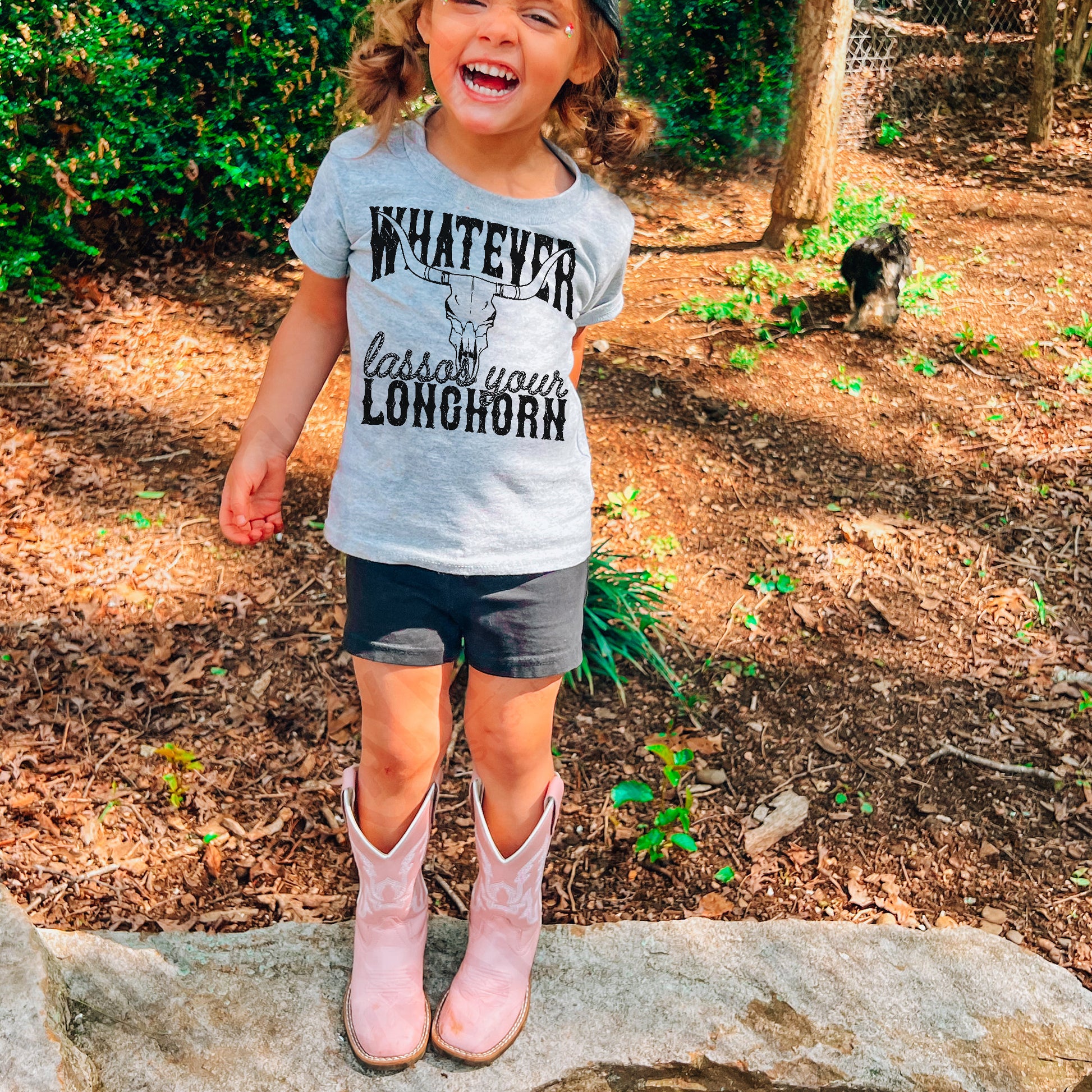 Whatever Lassos Your Longhorn Sublimation Design PNG Digital Download Printable