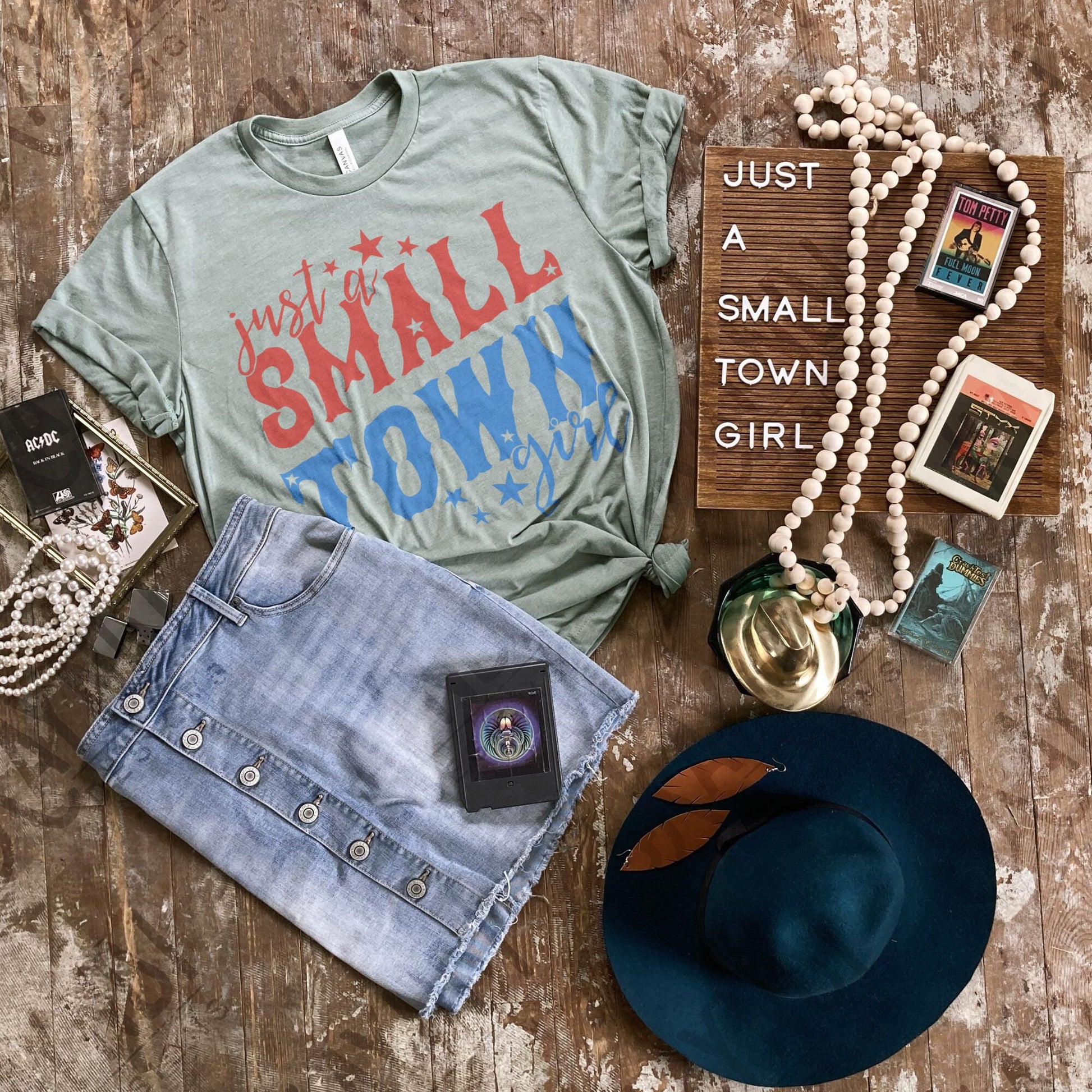 Just a Small Town Girl Sublimation Design PNG Digital Download Printable