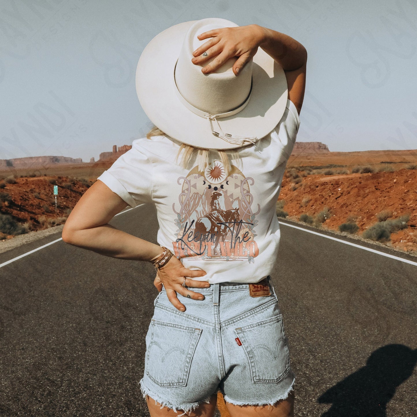 Keepin the West Wild Sublimation Design PNG Digital Download Printable