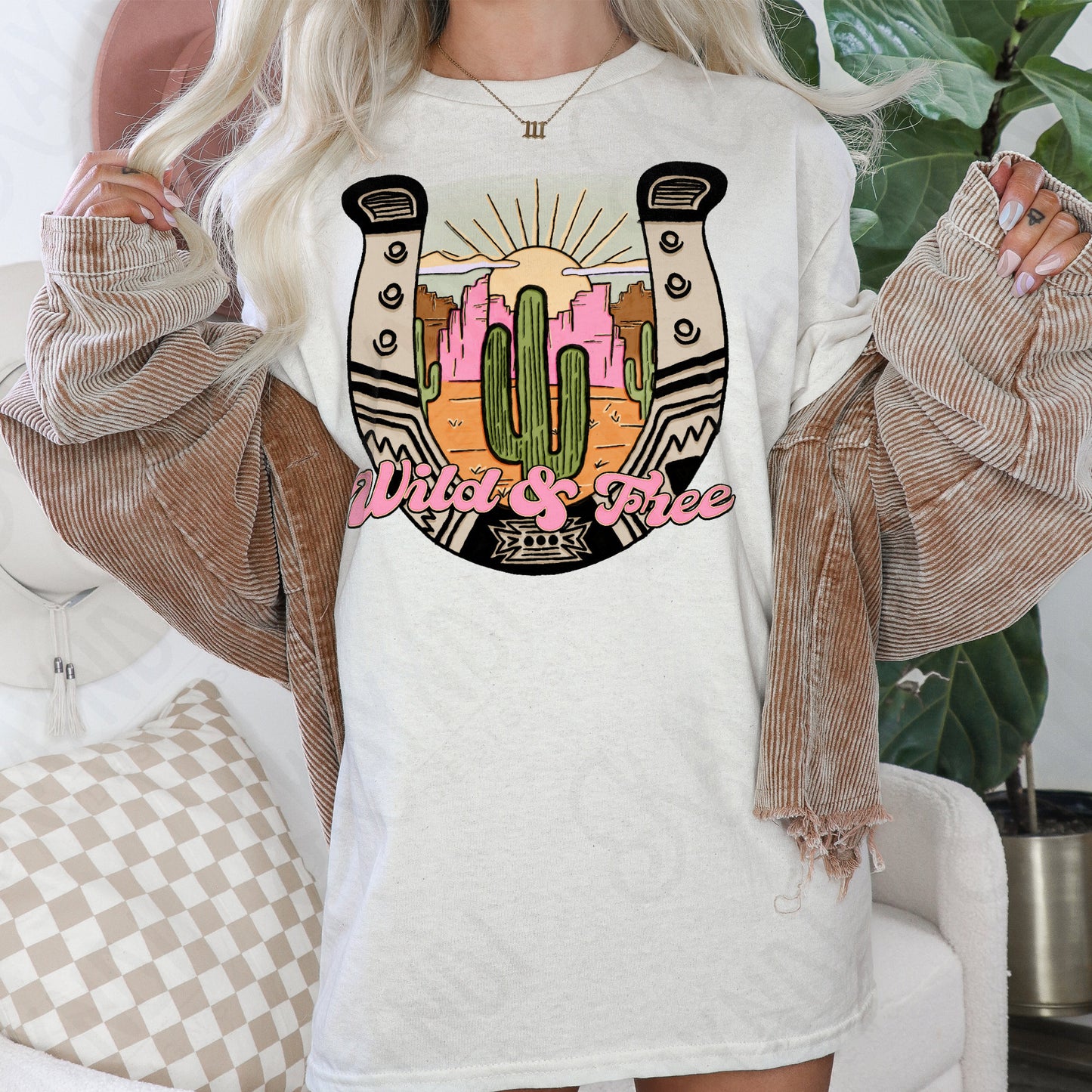 Wild and Free Sublimation Design PNG Digital Download Printable