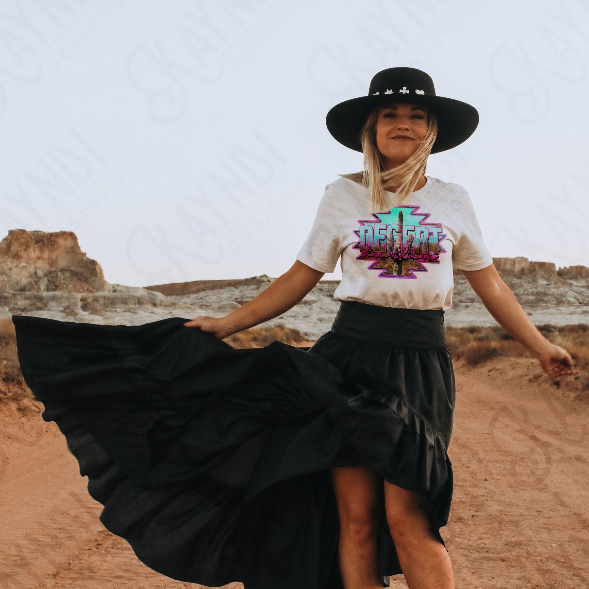 Desert Darlin Sublimation Design PNG Digital Download Printable