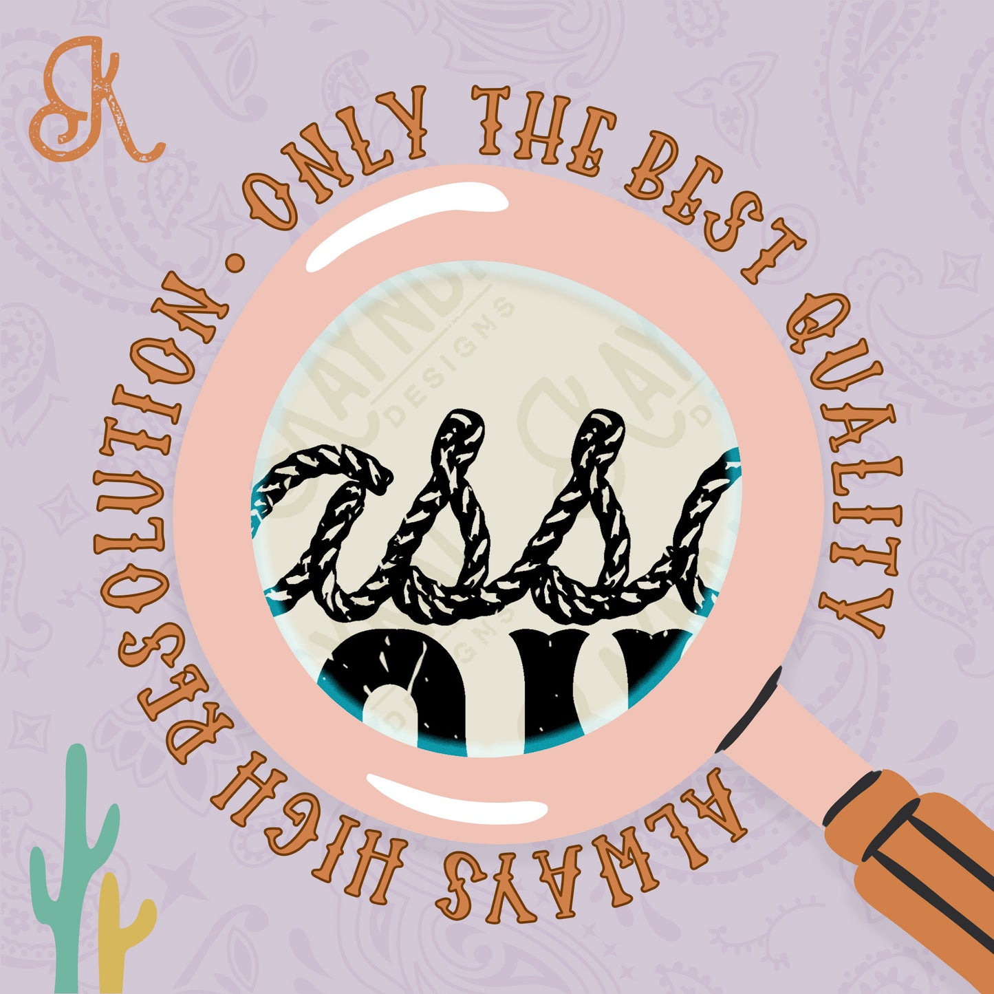 Whatever Lassos Your Longhorn Sublimation Design PNG Digital Download Printable