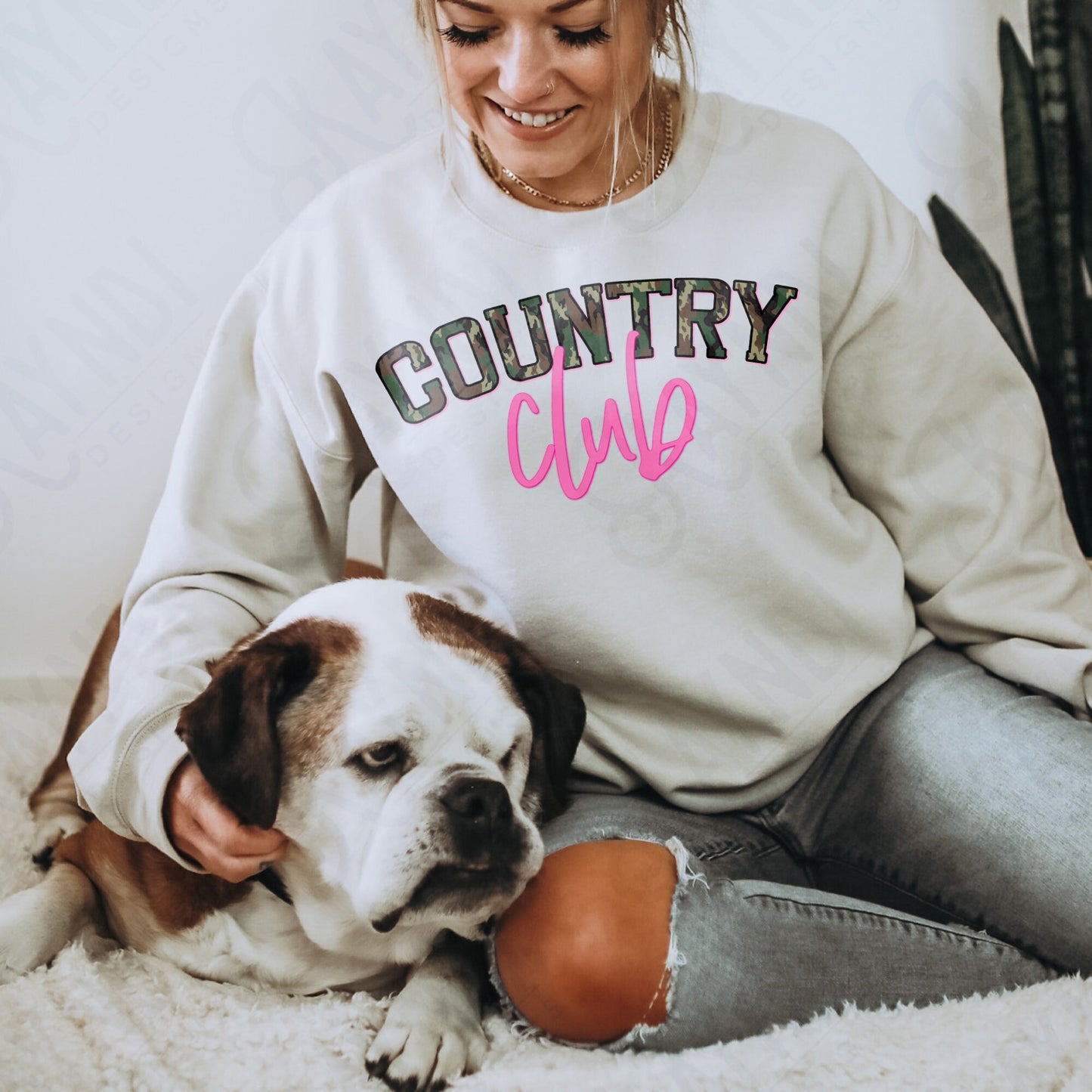 Country Club Sublimation Design PNG Digital Download Printable