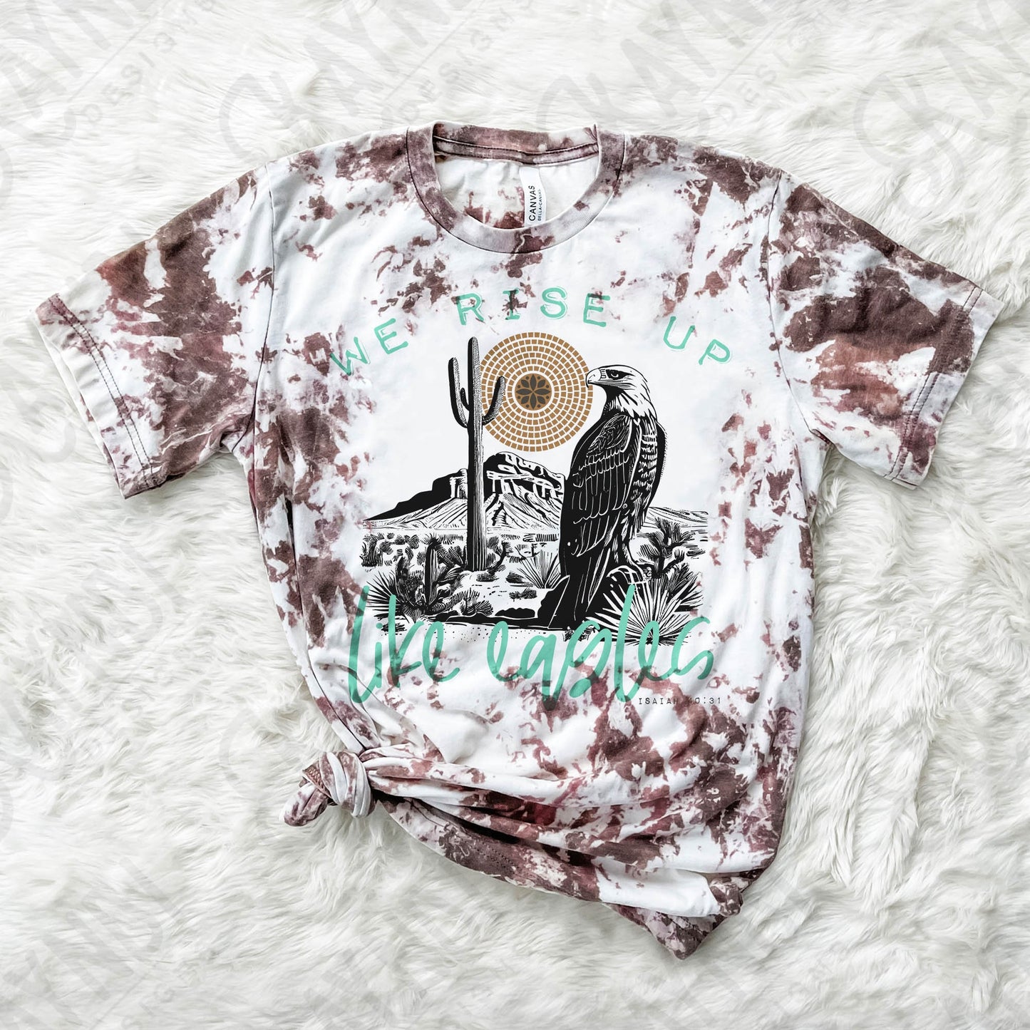 We Rise Up Like Eagles Sublimation Design PNG Digital Download Printable