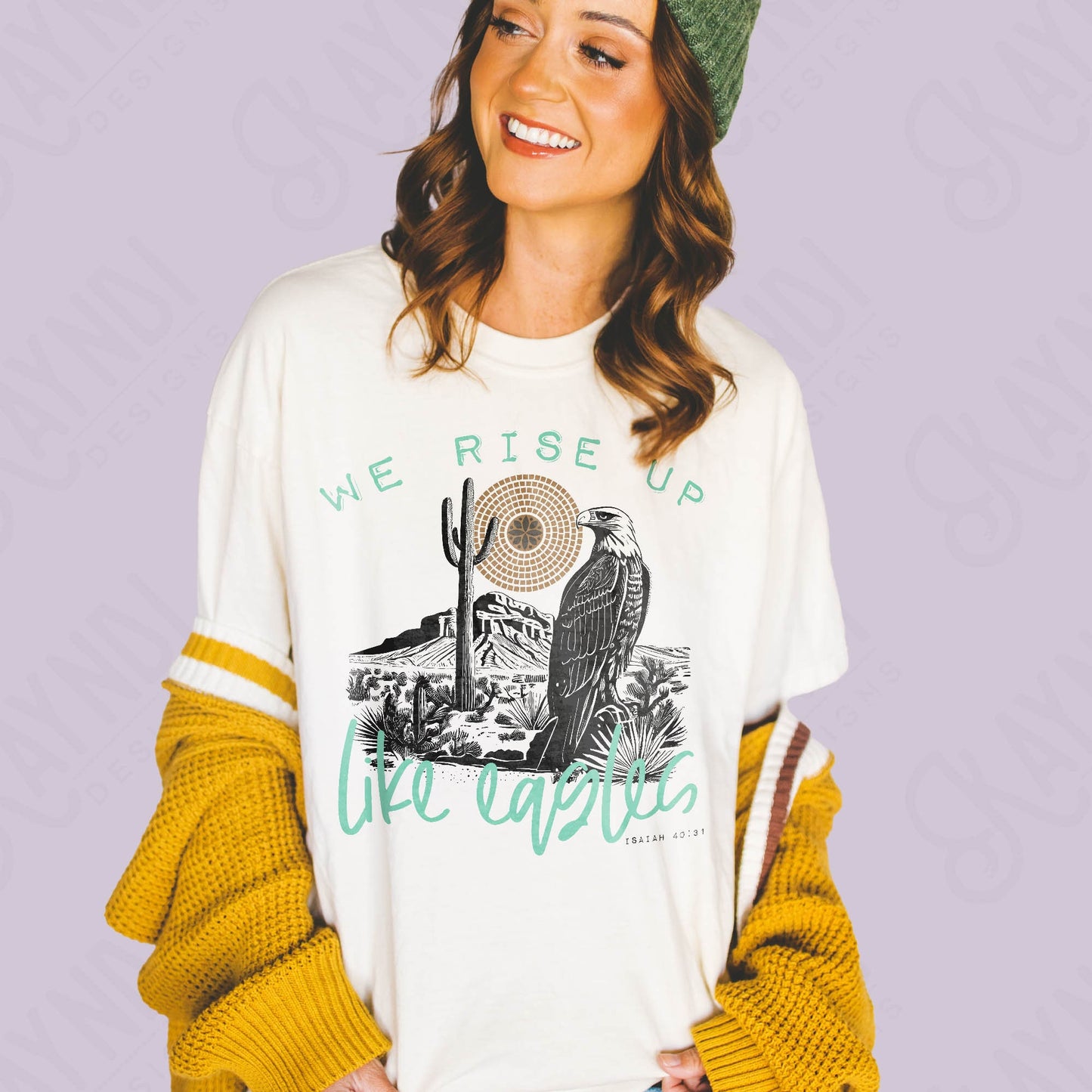 We Rise Up Like Eagles Sublimation Design PNG Digital Download Printable