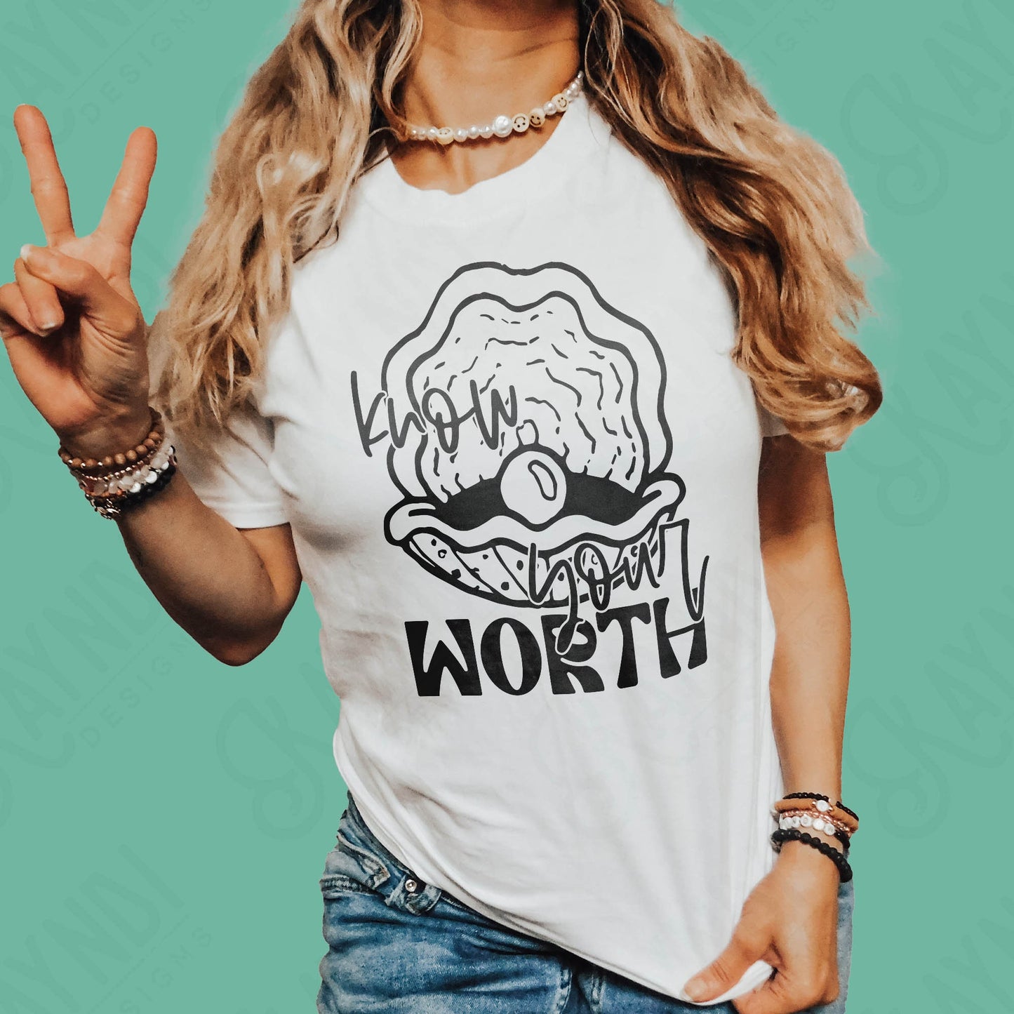 Know Your Worth Single Color Sublimation Design PNG Digital Download Printable