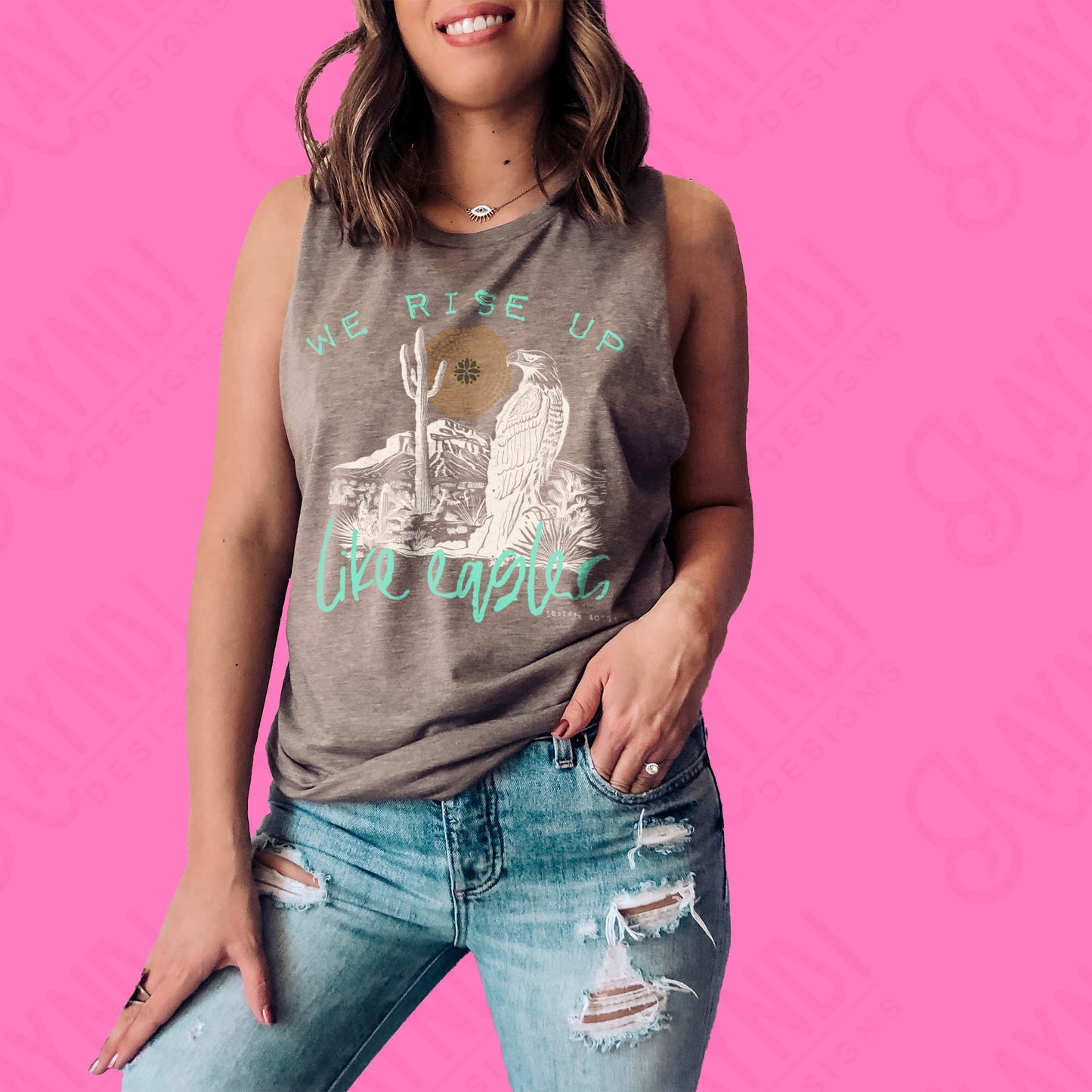 We Rise Up Like Eagles Sublimation Design PNG Digital Download Printable