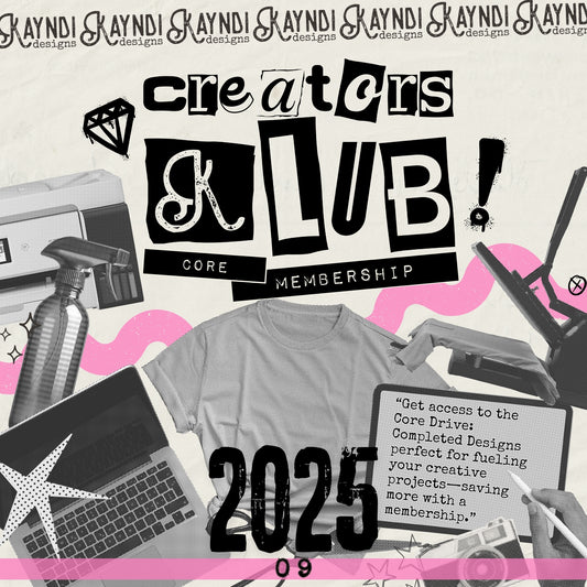 Core Membership September 2025 (Completed Designs)