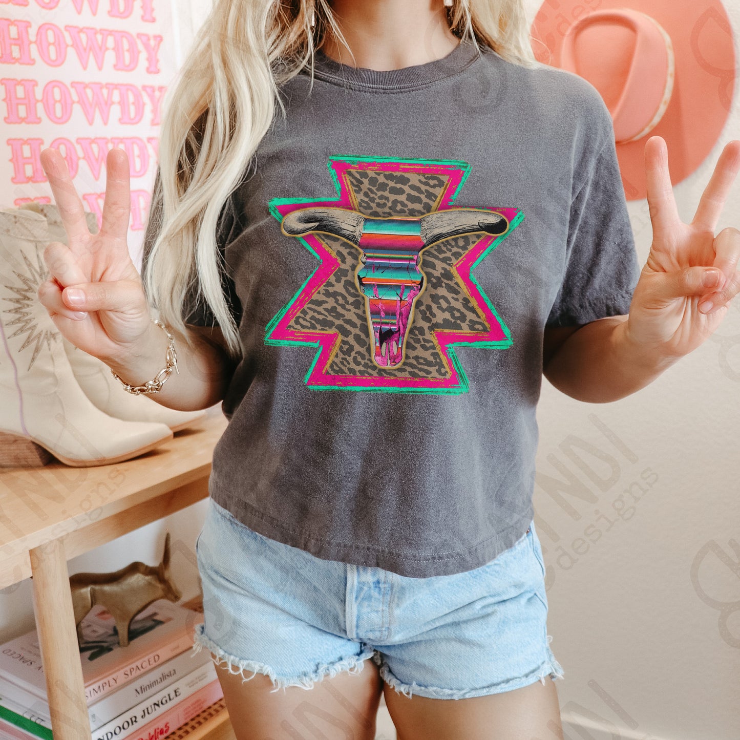 Steer Skull Sublimation Design PNG Aztec Tribal Western Southern Serape Country Cowgirl Cowboy Cow Steer Head Printable Digital Download