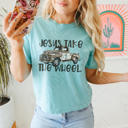 Jesus Take the Wheel Truck Sublimation Design PNG Digital Download Printable Faith Design Jesus