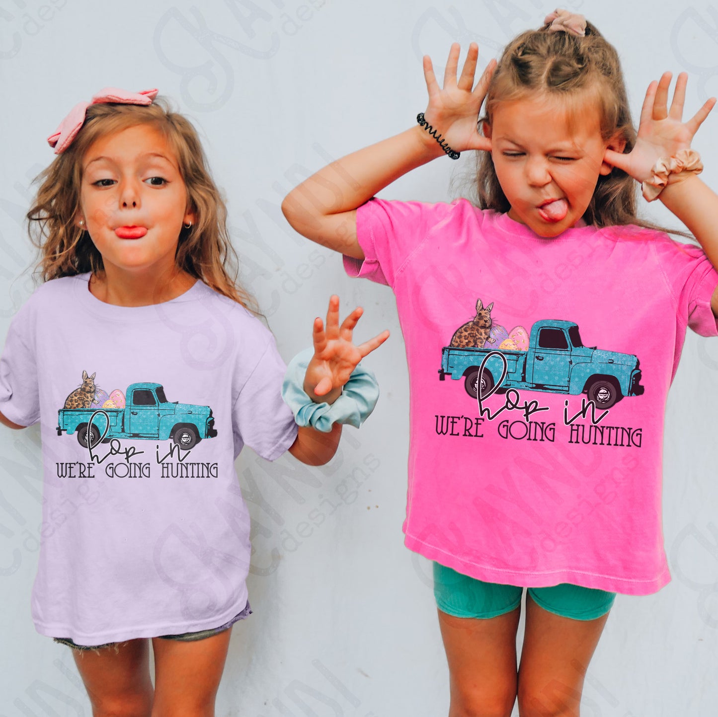 Hop In We're Going Hunting Sublimation Design PNG Digital Download Printable Easter Egg Hunting