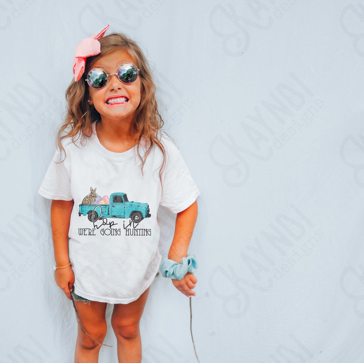 Hop In We're Going Hunting Sublimation Design PNG Digital Download Printable Easter Egg Hunting