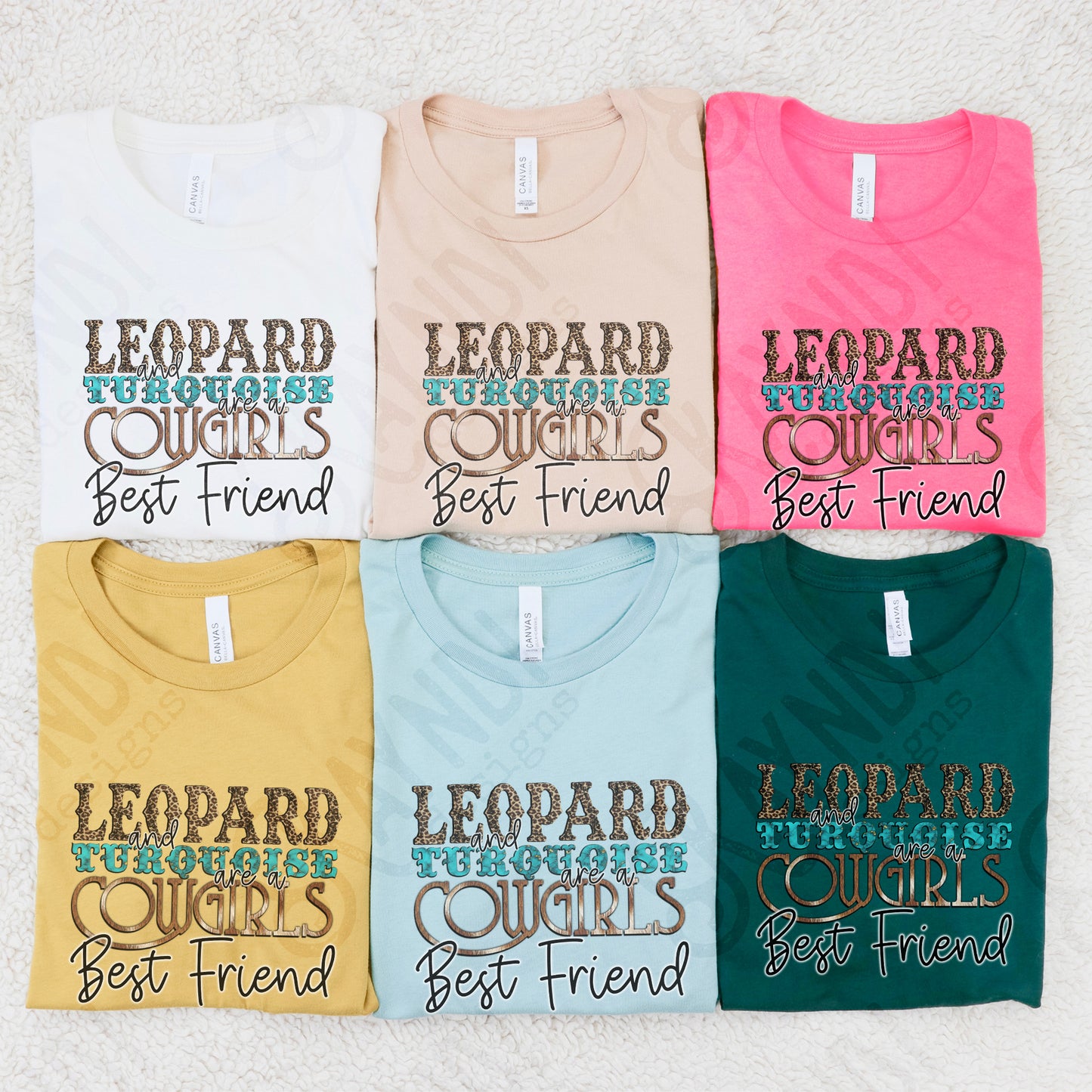 Leopard and Turquoise are a Girls Best Friend Sublimation Design PNG Digital Download Printable Western Country Southern Cow Hide Fur Print