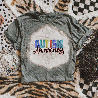 Autism Awareness Sublimation Design PNG Digital Download Printable DTF Print Neon Lights