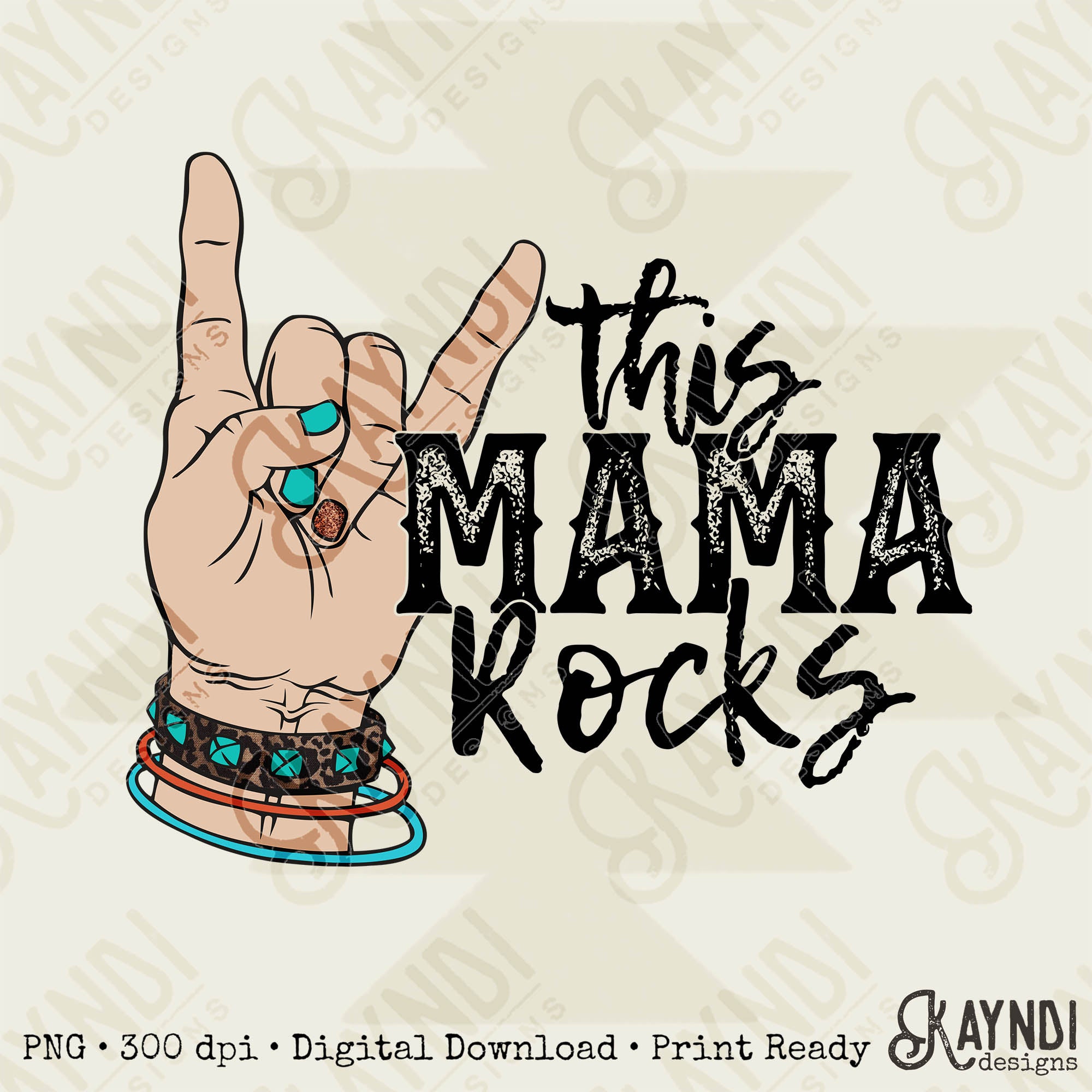 This Mama Rocks Sublimation Design PNG Digital Download Printable Rock ...