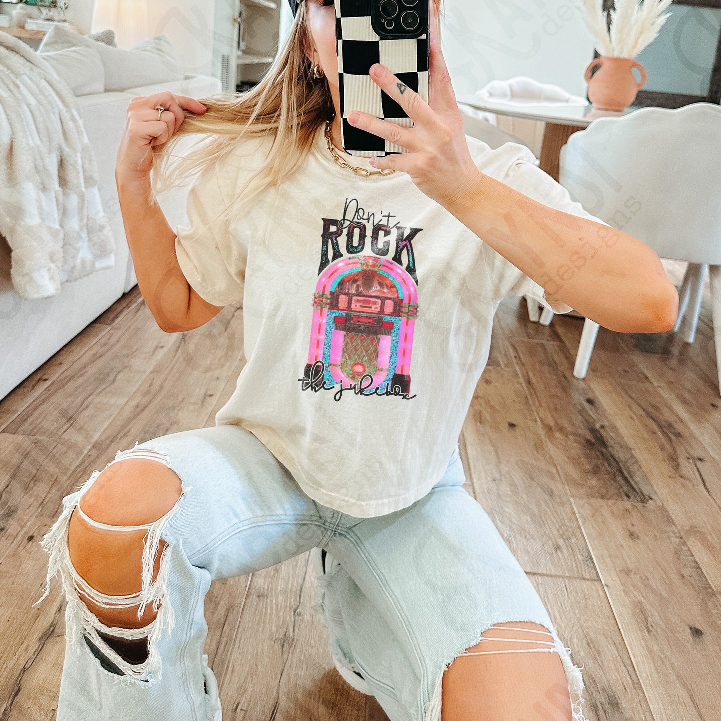 Don't Rock the Jukebox Sublimation Design PNG Digital Download Printable