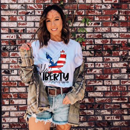 Life Liberty and the Pursuit of Happiness Eagle Sublimation Design PNG Digital Download Printable USA 4th of July Independence Day Patriotic
