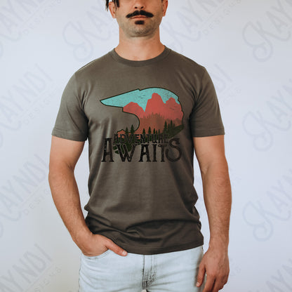 Adventure Awaits Motocross Helmet Sublimation Design PNG Digital Download Printable