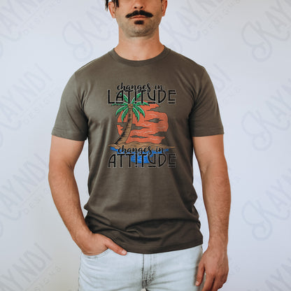 Changes in Latitude Changes in Attitude Design PNG Digital Download Printable Red Rose Cactus (Copy)