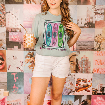 Southern Girl Charm Take Me To The River Kayak Sublimation Design PNG Digital Download Printable Southern Preppy Summer Girly Prep Preppy