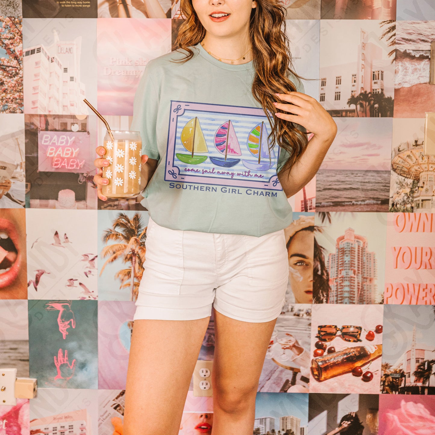 Come Sail Away with Me Sublimation Design PNG Digital Download Printable Southern Girl Charm