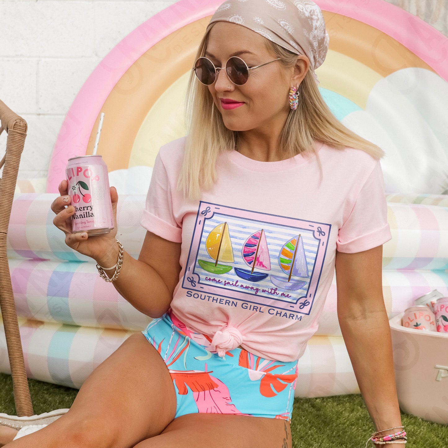 Come Sail Away with Me Sublimation Design PNG Digital Download Printable Southern Girl Charm