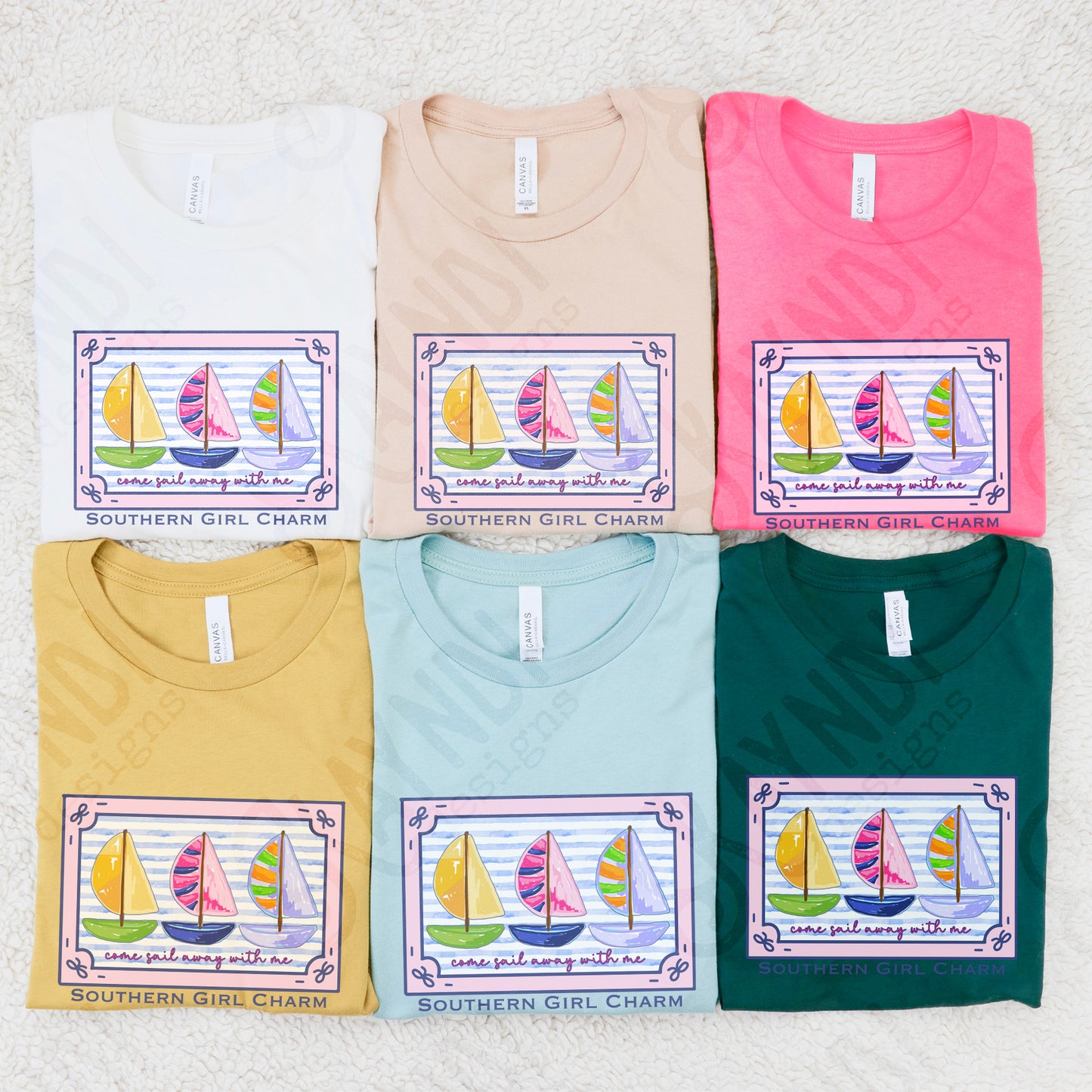 Come Sail Away with Me Sublimation Design PNG Digital Download Printable Southern Girl Charm