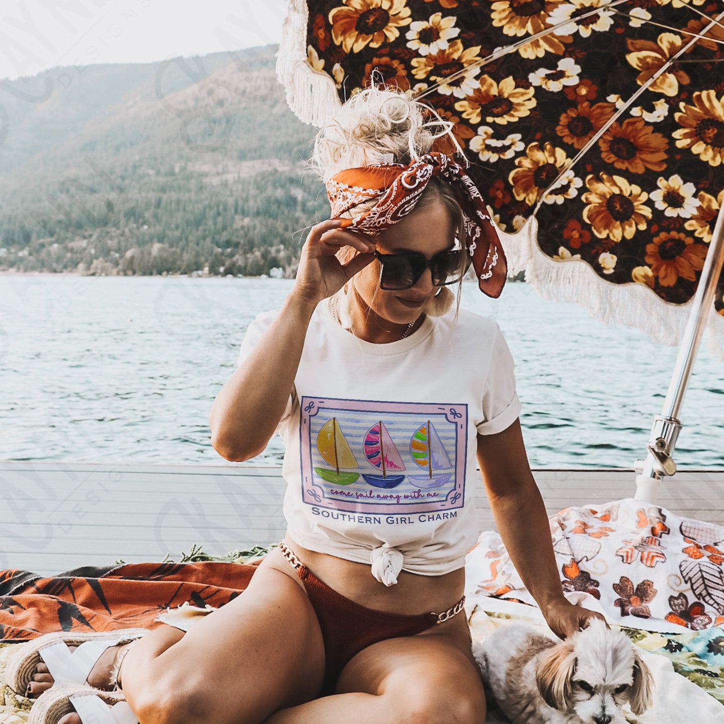 Come Sail Away with Me Sublimation Design PNG Digital Download Printable Southern Girl Charm