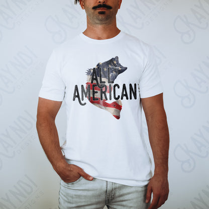 All American Bass Sublimation Design PNG Digital Download Printable Fishing American Flag Patriotic