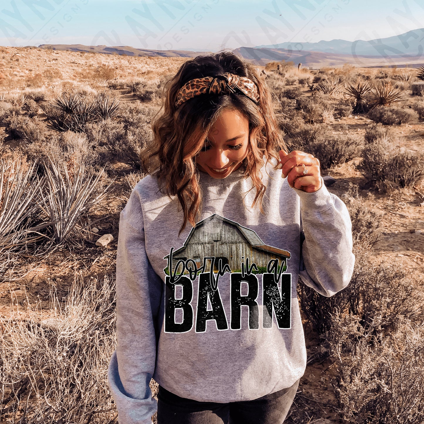 Born In a Barn Sublimation Design PNG Digital Download Printable Country Western Southern Farm Farmer Saying Quote