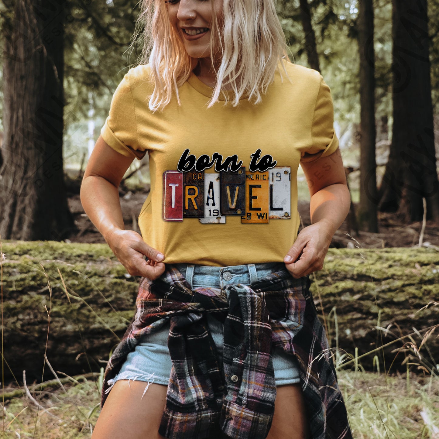 Born to Travel Sublimation Design PNG Digital Download Printable License Plate Travel